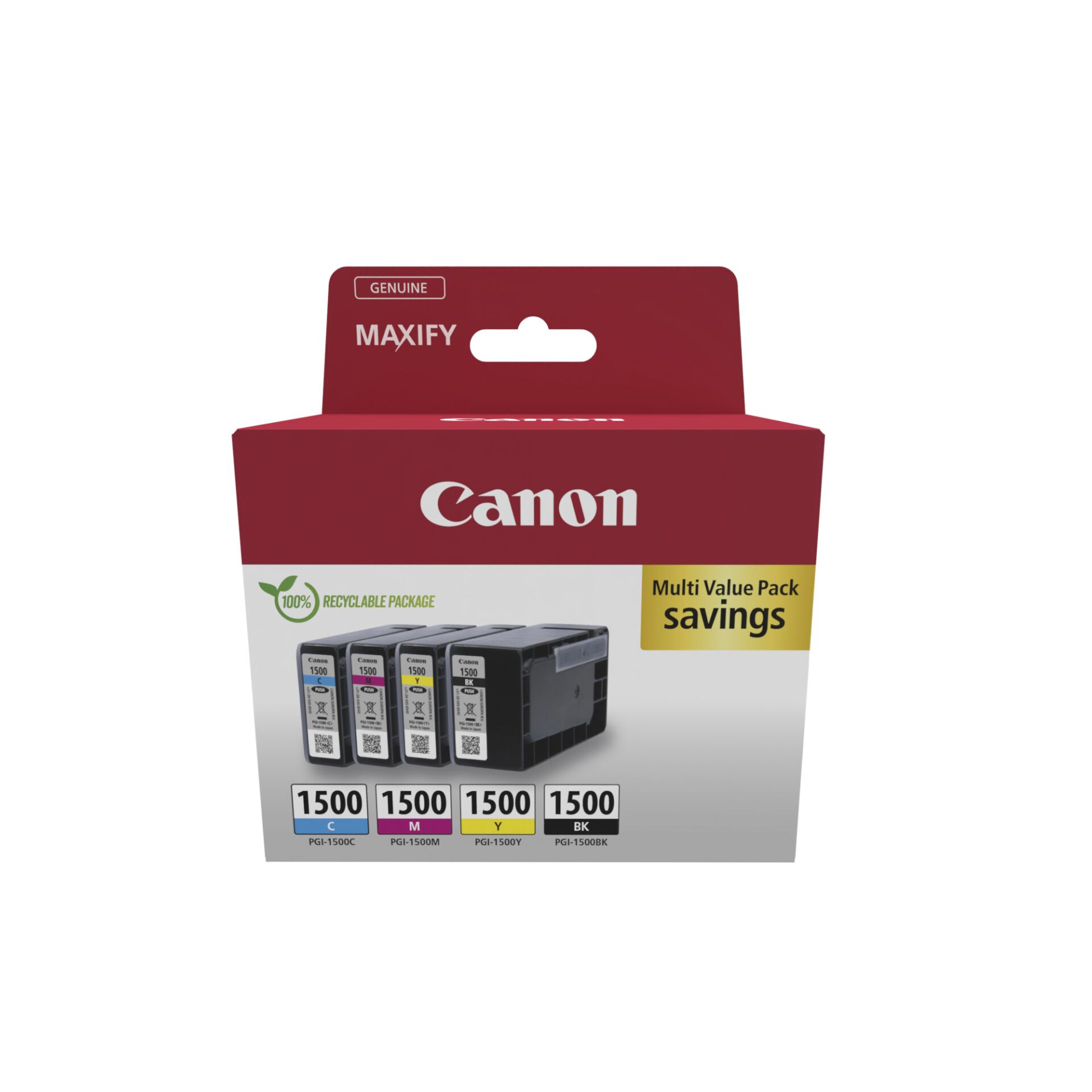 Canon PGI-1500 BK/C/M/Y confezione multipla