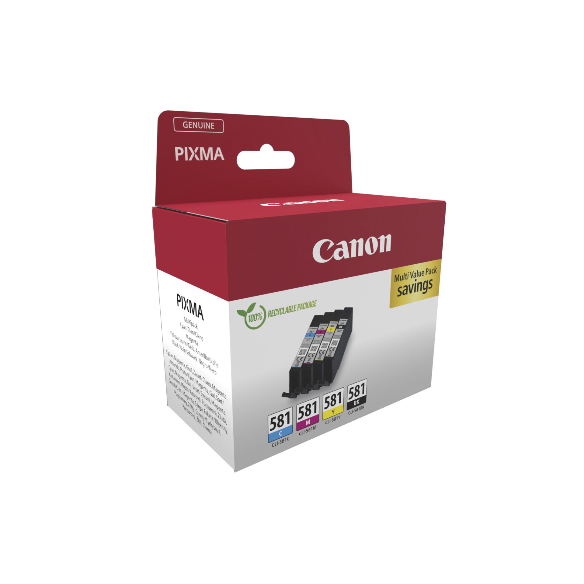 Canon CLI-581 C/M/Y/BK confezione multipla