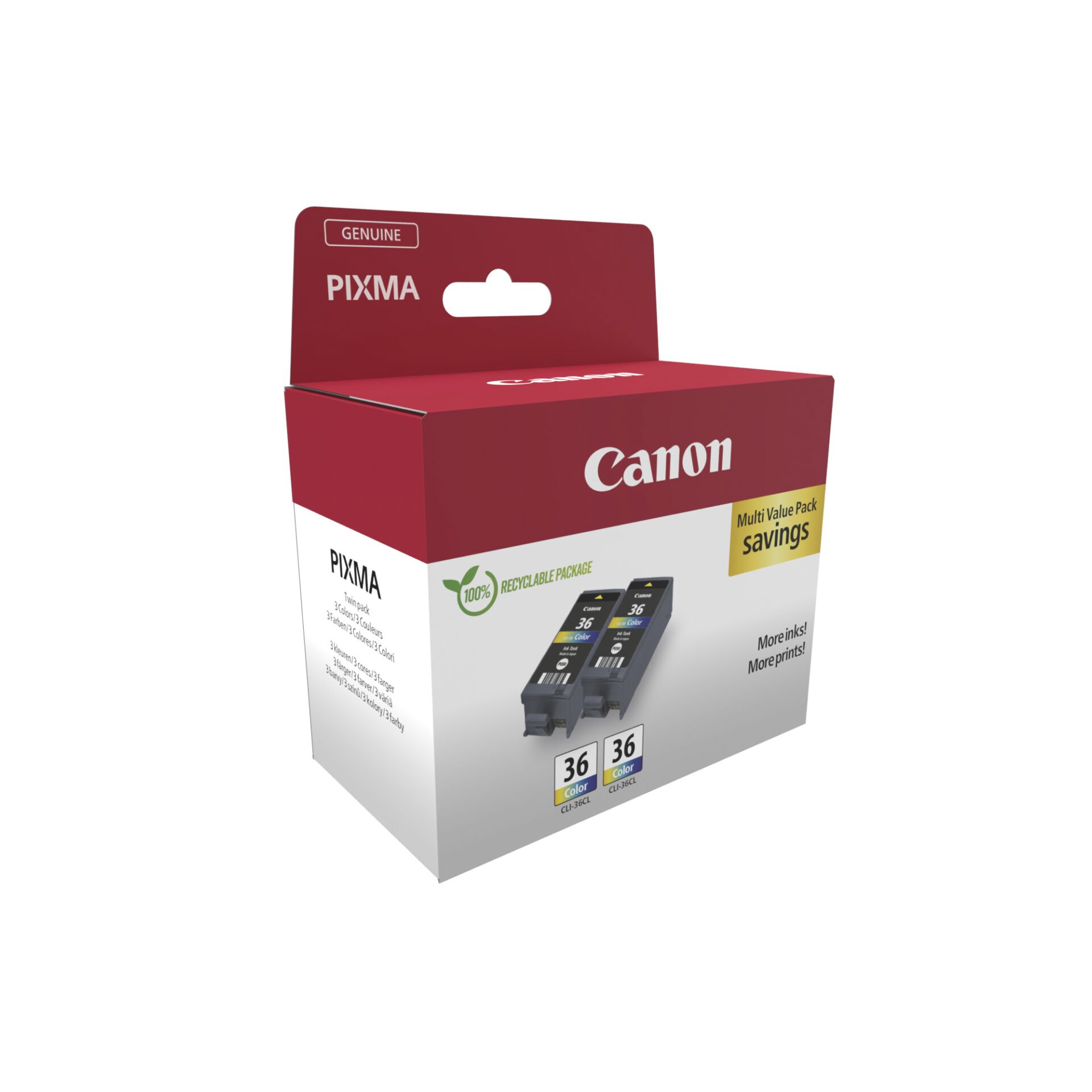Canon CLI-36 Color Twin Pack
