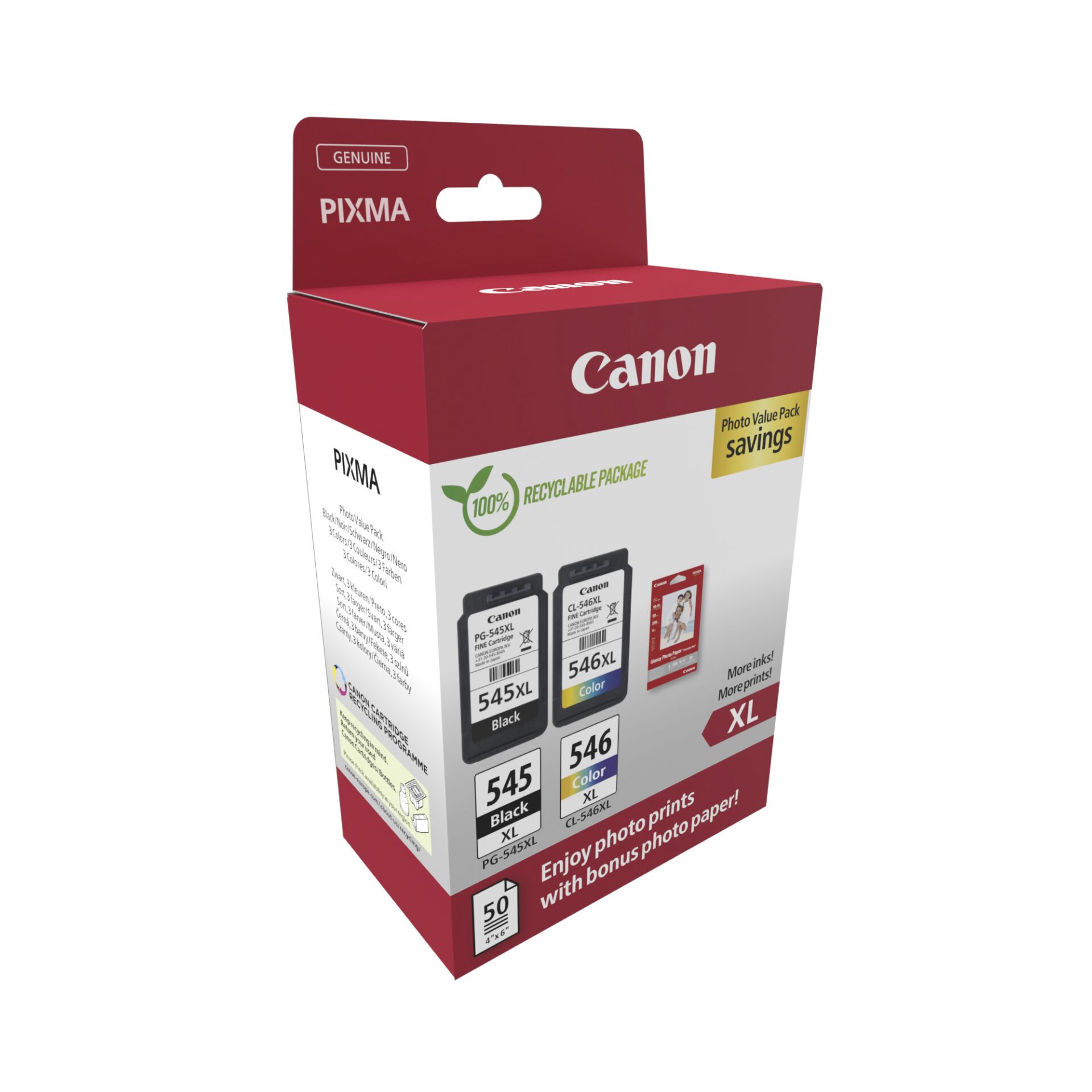 Canon PG-545 XL / CL-546 XL Photo Value Pack