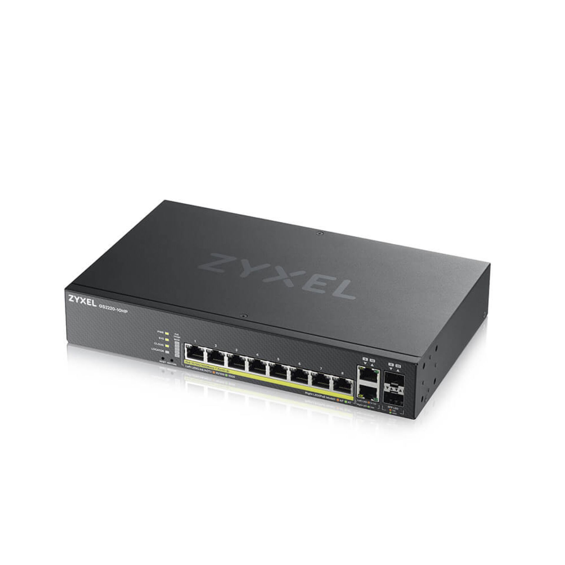 Zyxel GS2220-10HP 8-Port + 2x SFP/Rj45 Gb POE