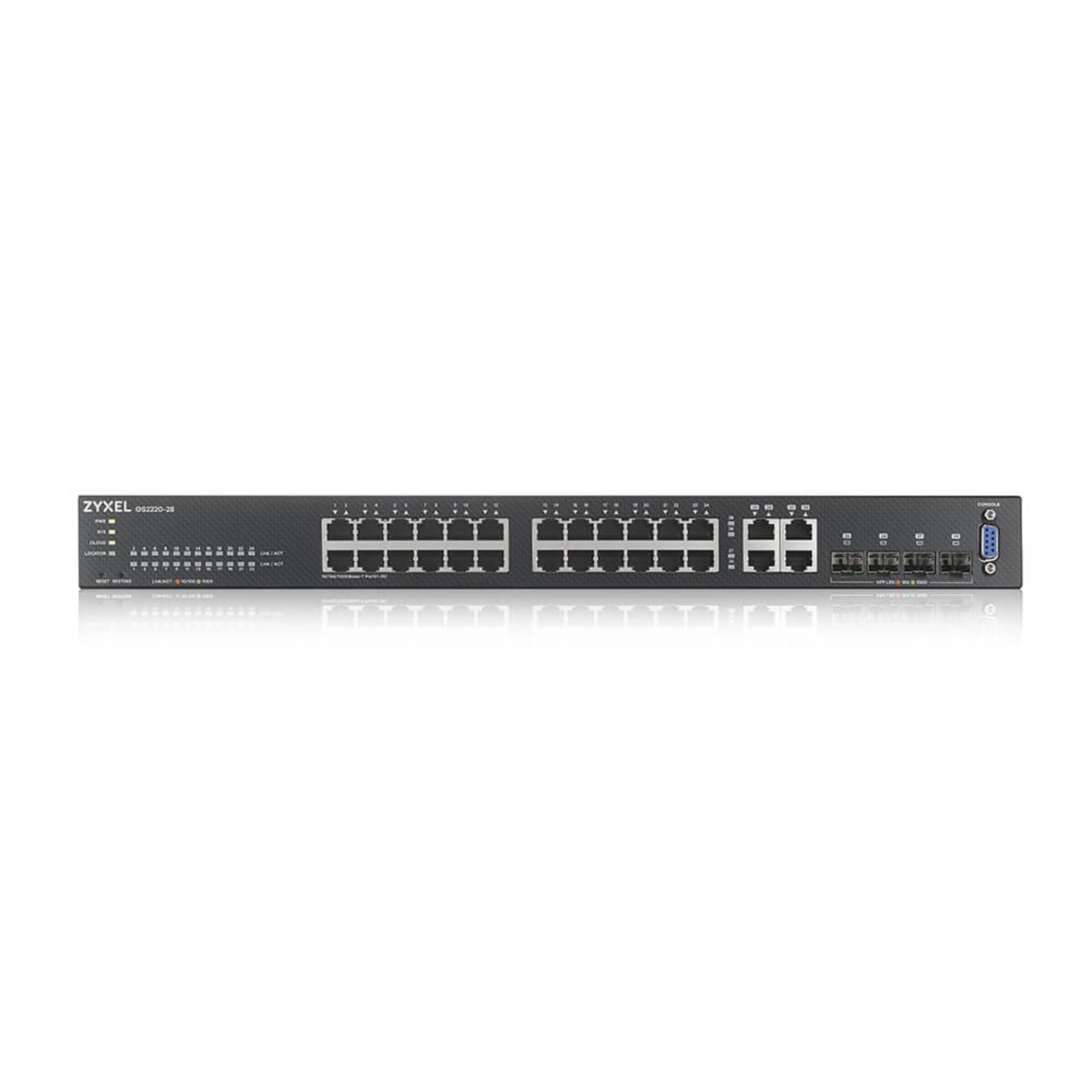Zyxel GS2220-28 24-Port + 4x SFP/Rj45 Gb managed