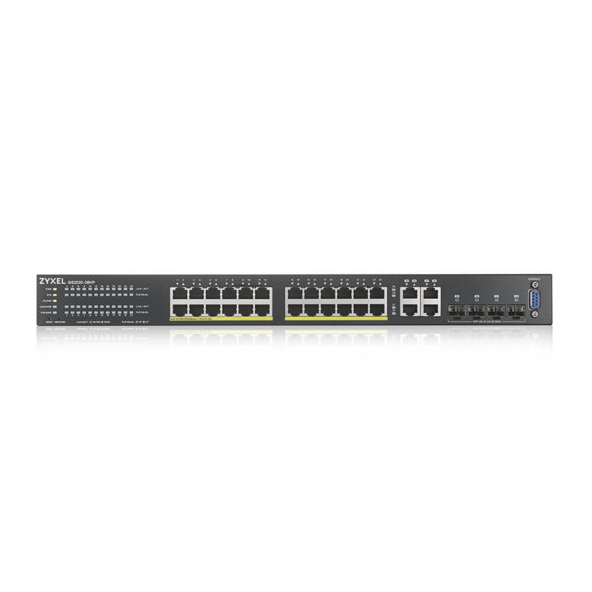 Zyxel GS2220-28HP 24-Port + 4x SFP/Rj45 Gb POE+