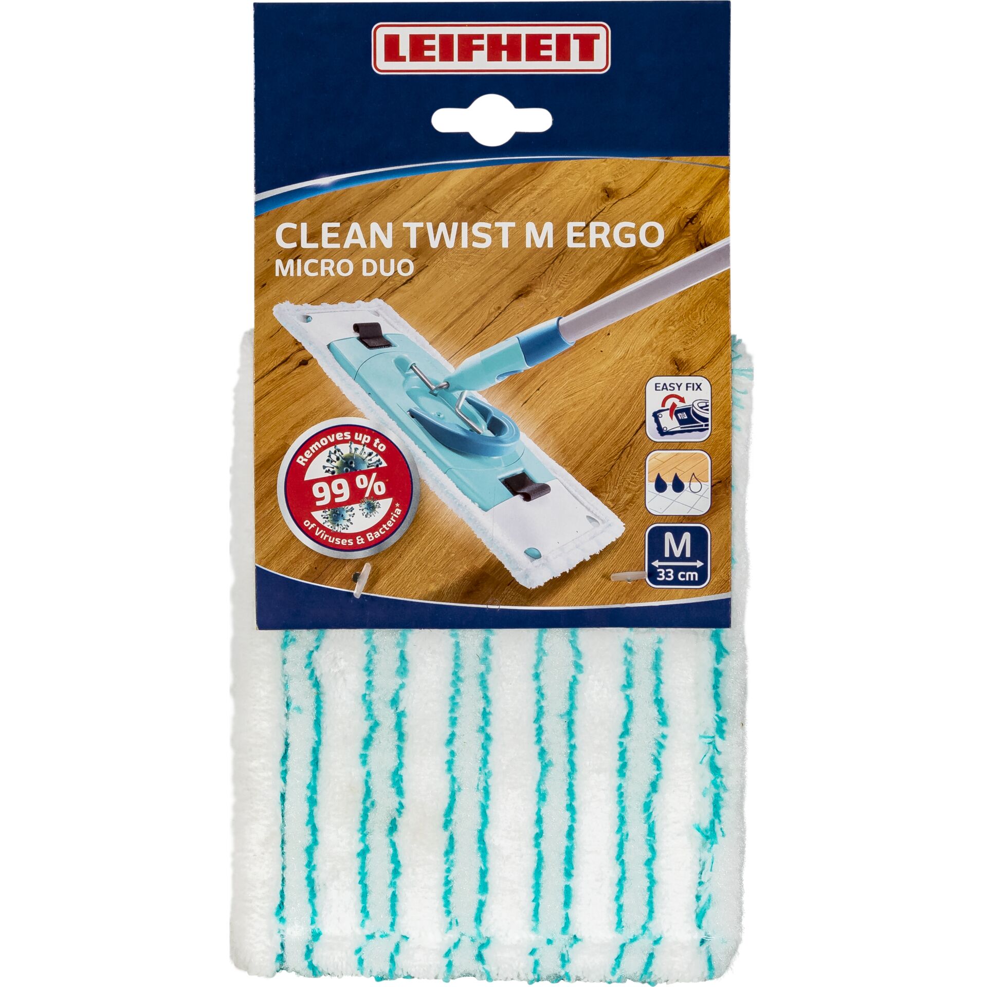 Leifheit Wiper Cover Clean Twist M Ergo micro duo
