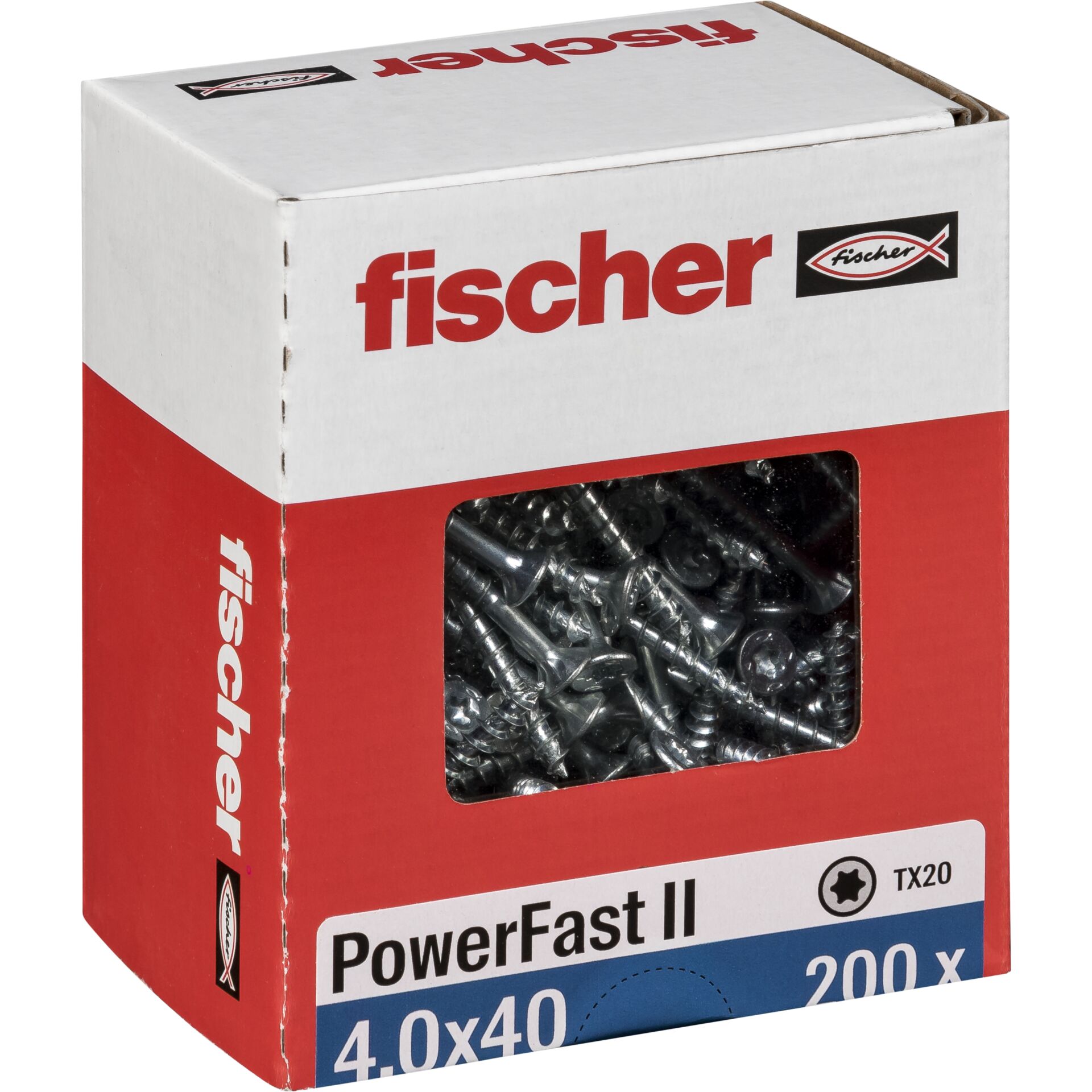 Fischer PowerFast II 4,0x40 SK TX TG blvz 200
