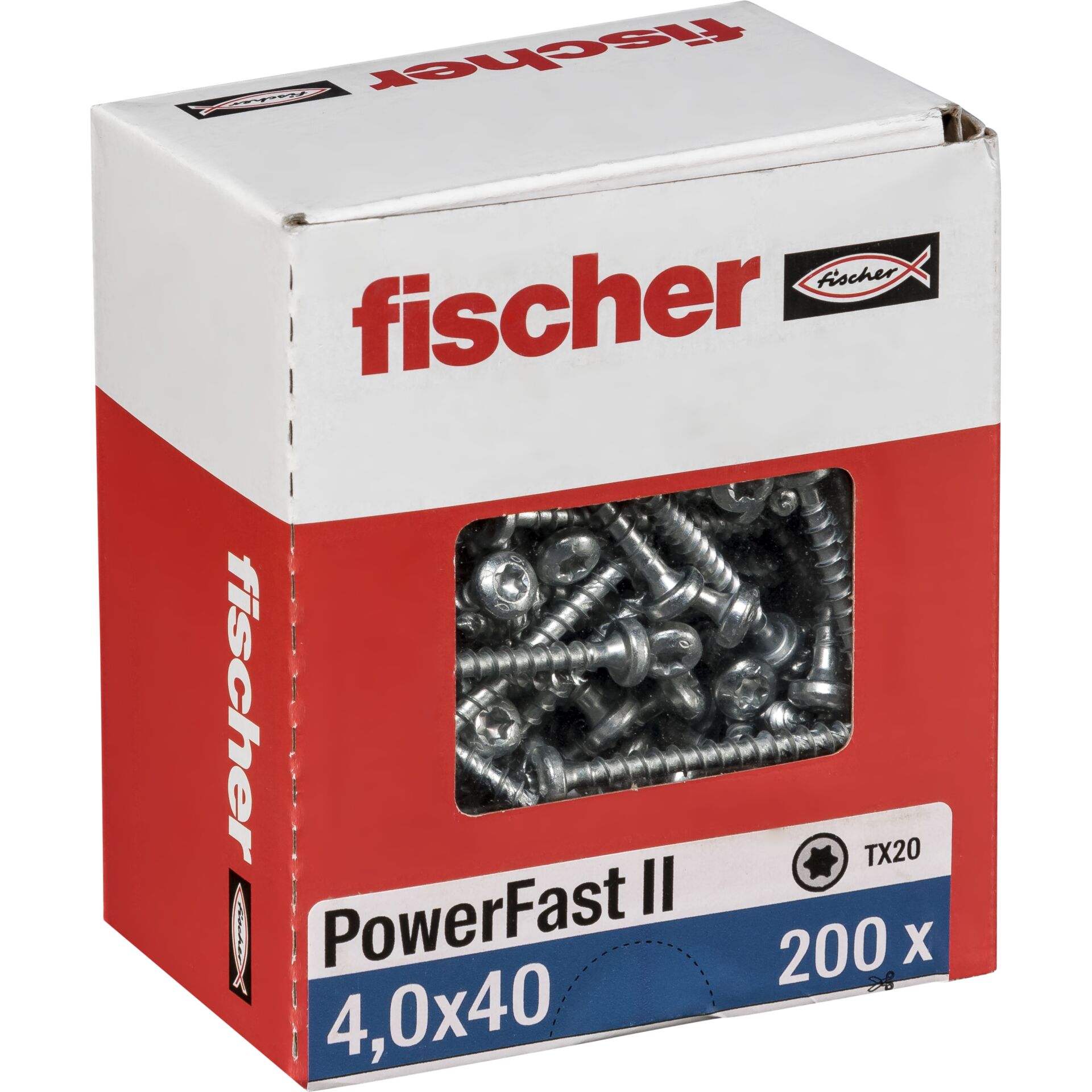 Fischer PowerFast II 4,0x40 PH TX VG blvz 200