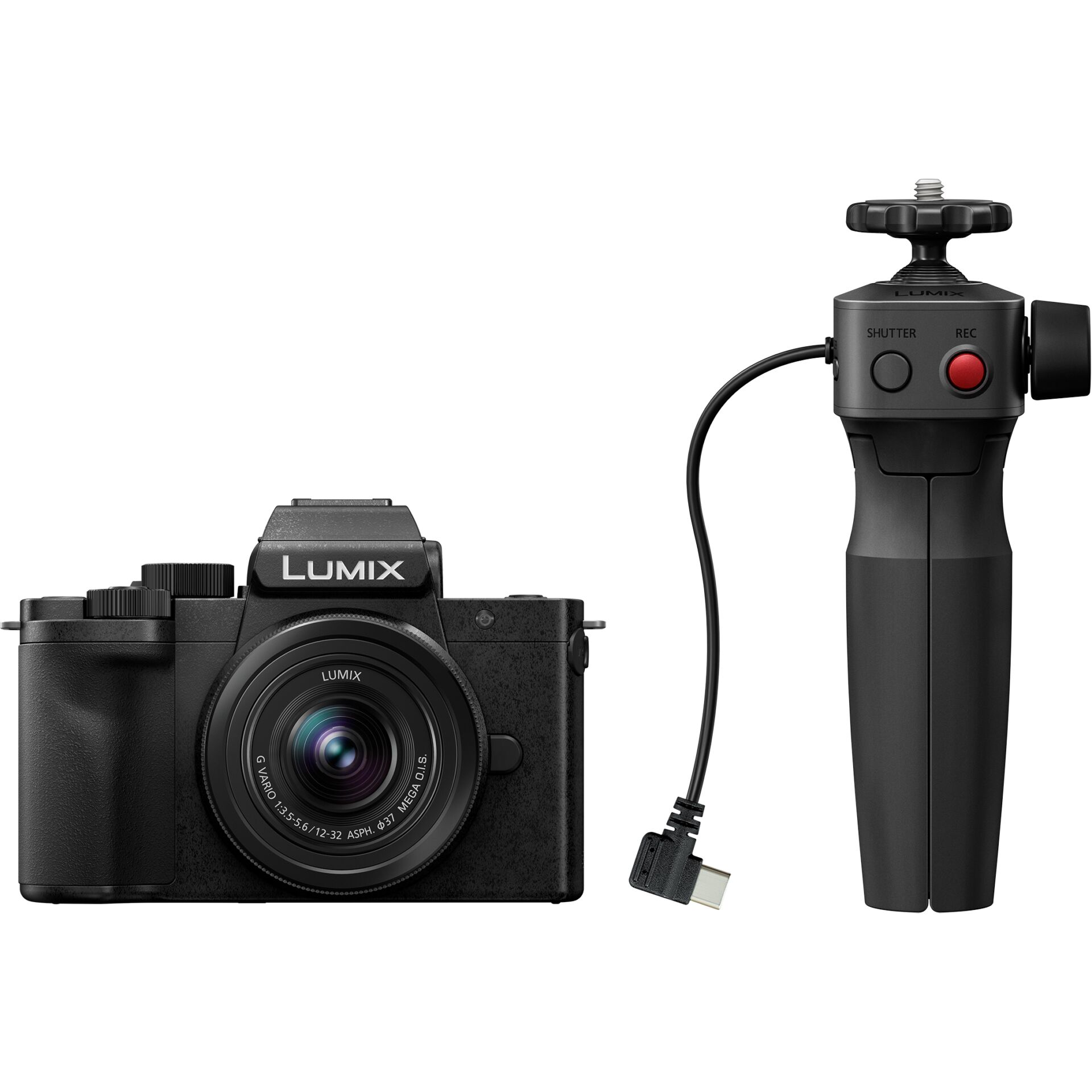 Panasonic Lumix DC-G100D nero + H-FS 12-32 + DMW-SHGR2
