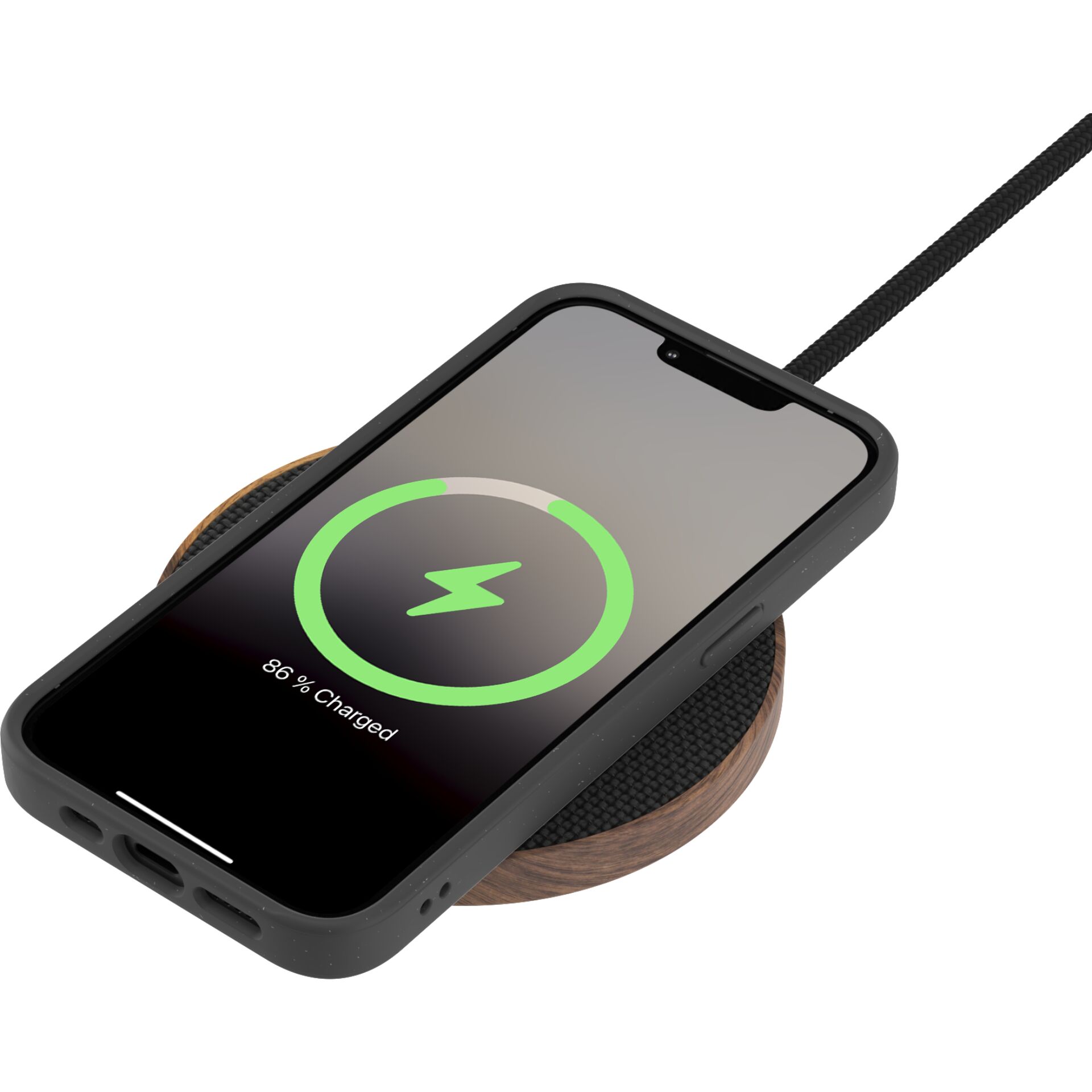 Woodcessories Clear Case MagSafe Black iPhone 14