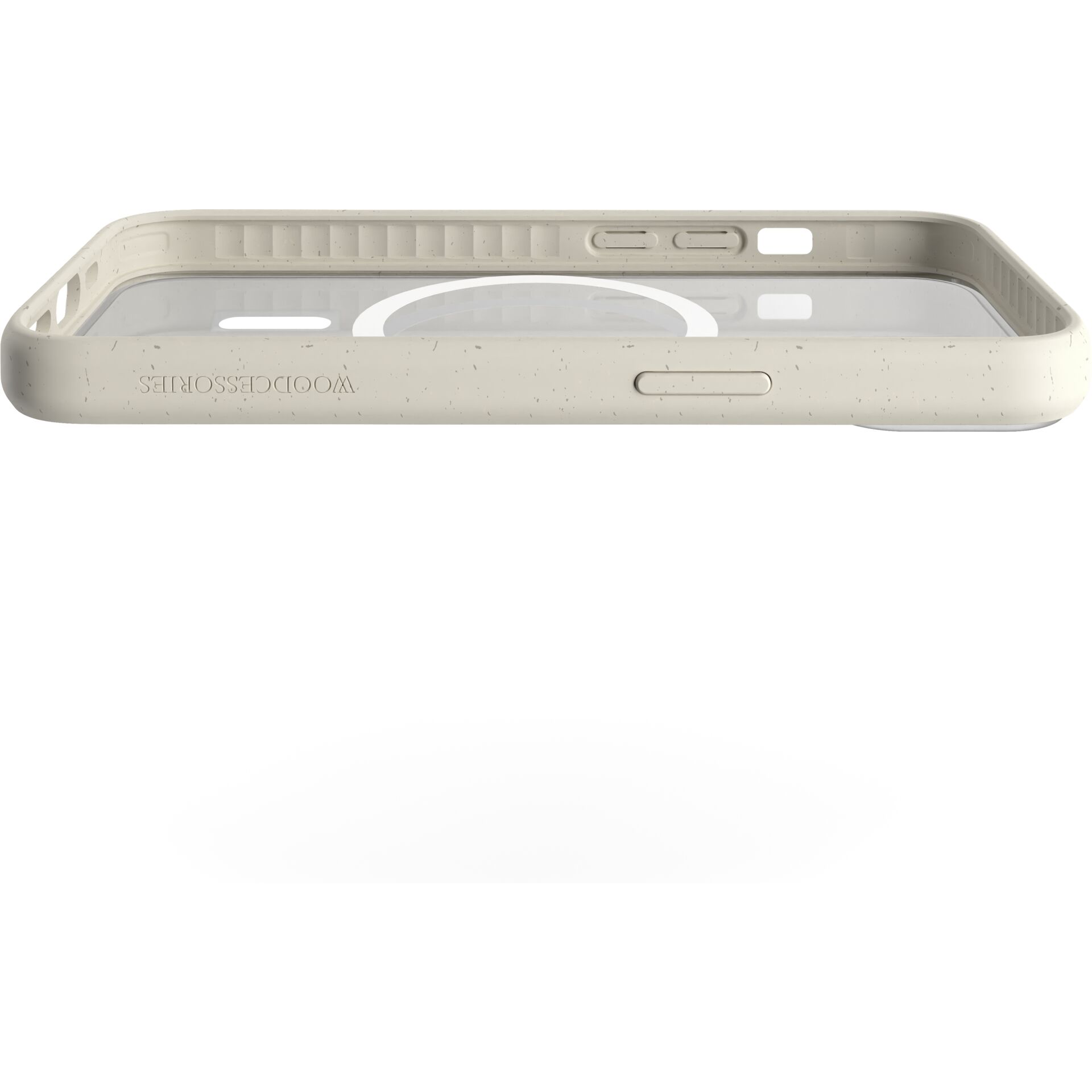 Woodcessories Clear Case MagSafe Offwhite iPhone 14