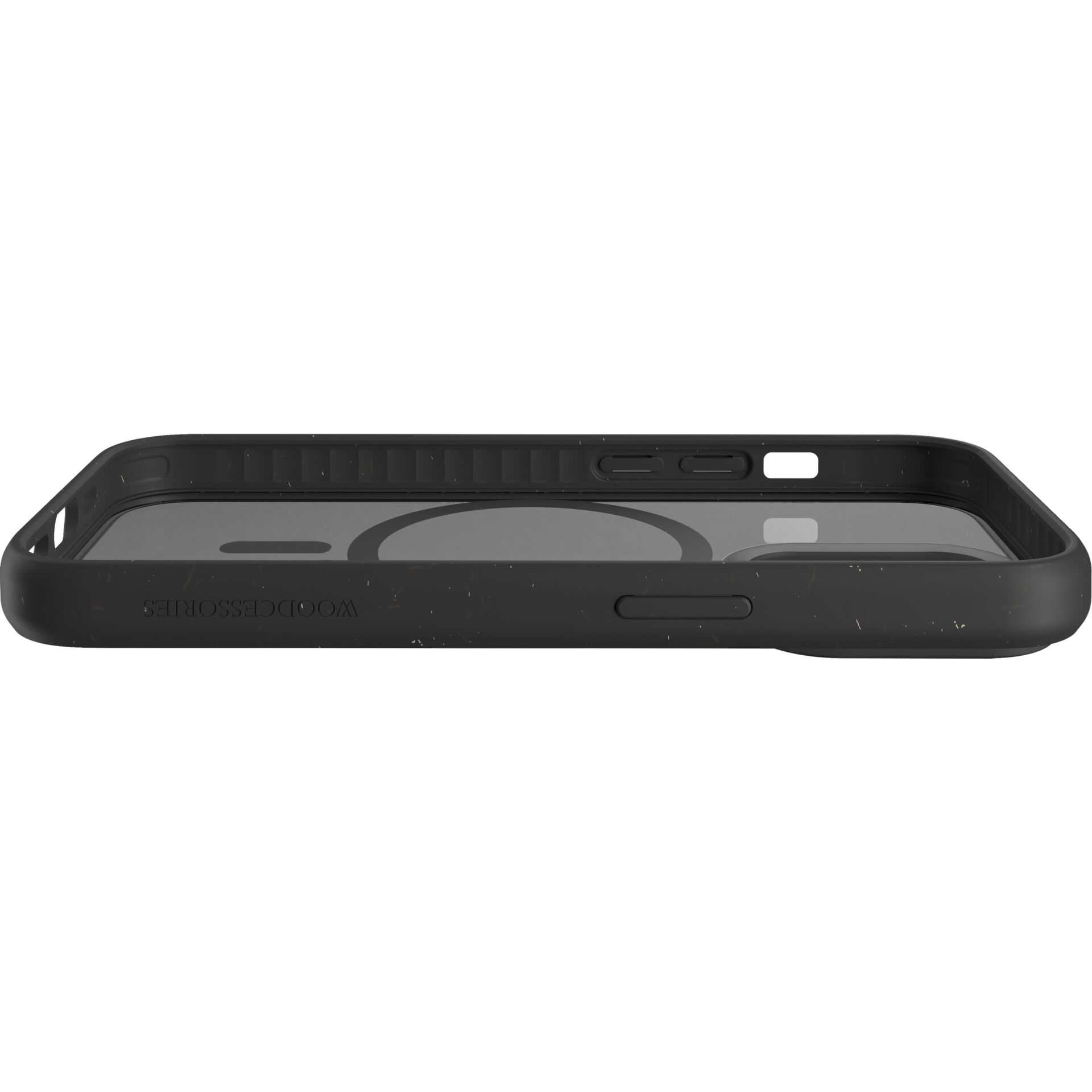 Woodcessories Clear Case MagSafe Matte Black iPhone 14 Pro