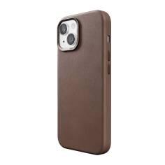 Woodcessories Bio Leather Case MagSafe iPhone 15 Plus Brown 2