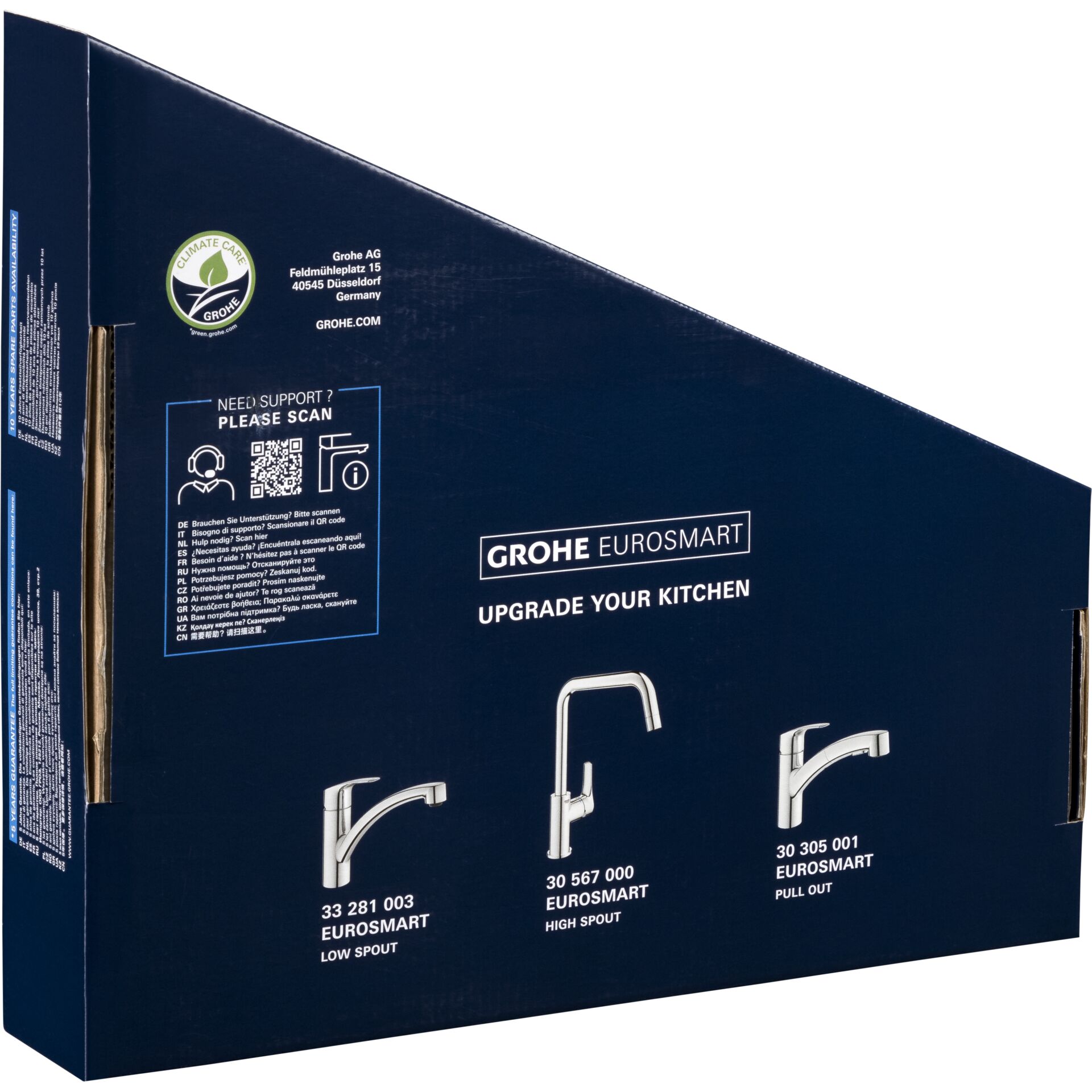 Grohe Eurosmart pull-out SingleHandle Kitchen Faucet 1/2