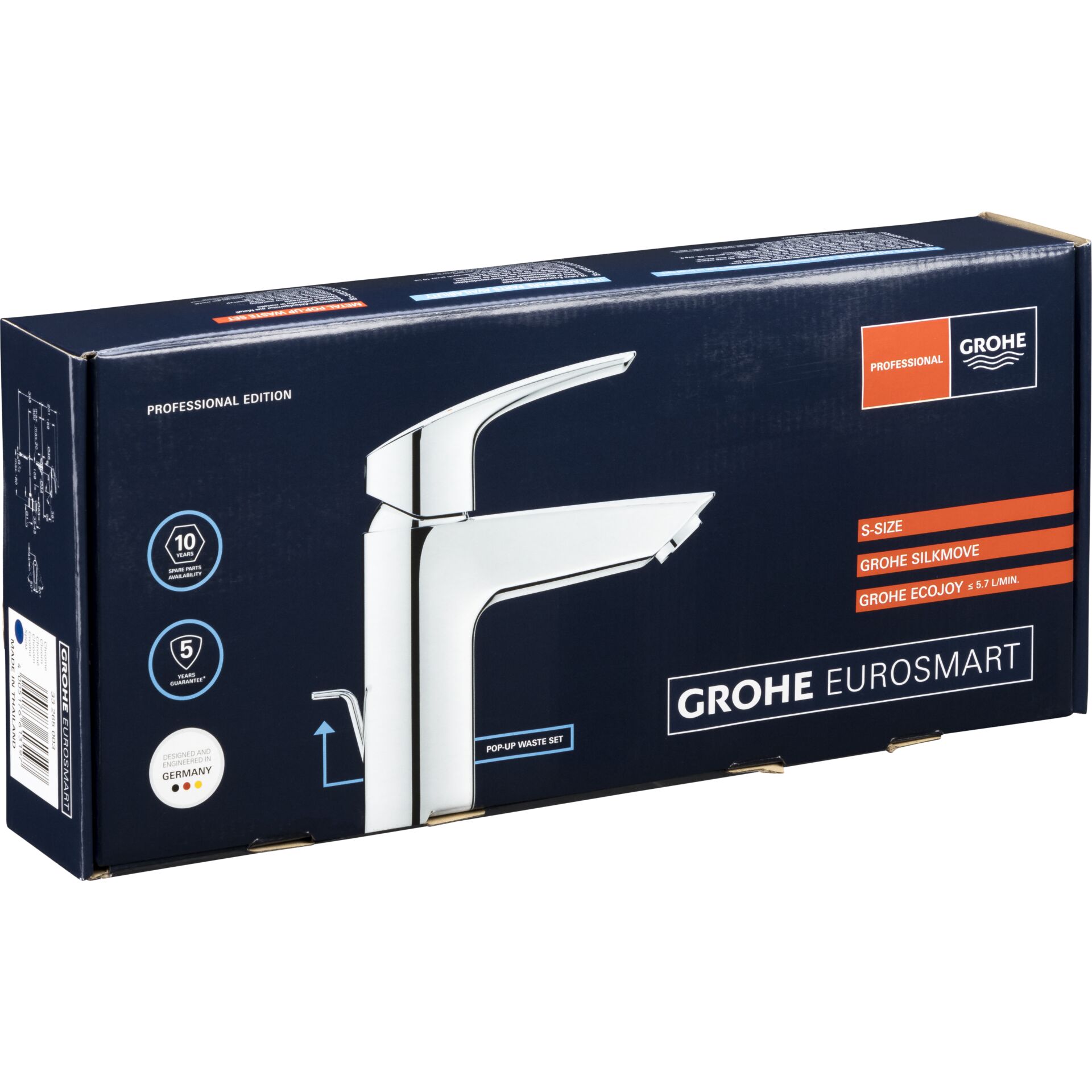 Grohe Eurosmart S-Size, 1/2 Single-Handle Bathroom Faucet