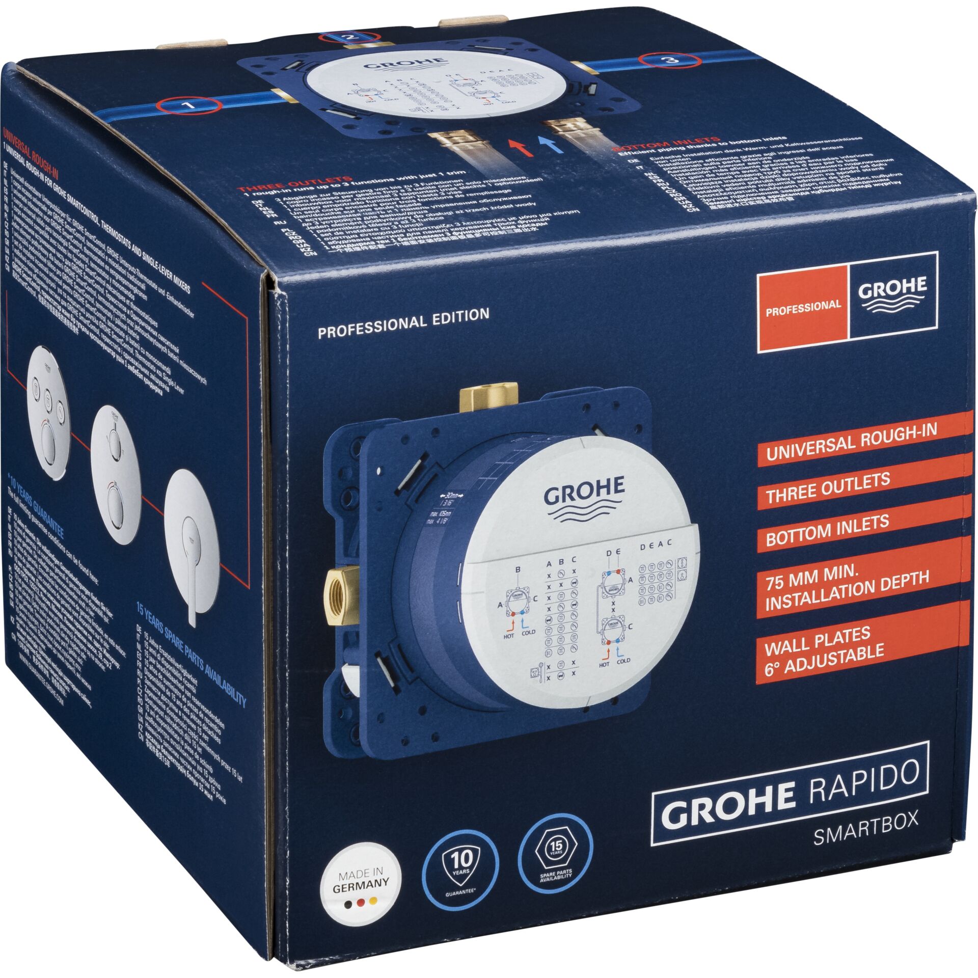 Grohe Rapido SmartBox universal Flush Mount Body, 1/2