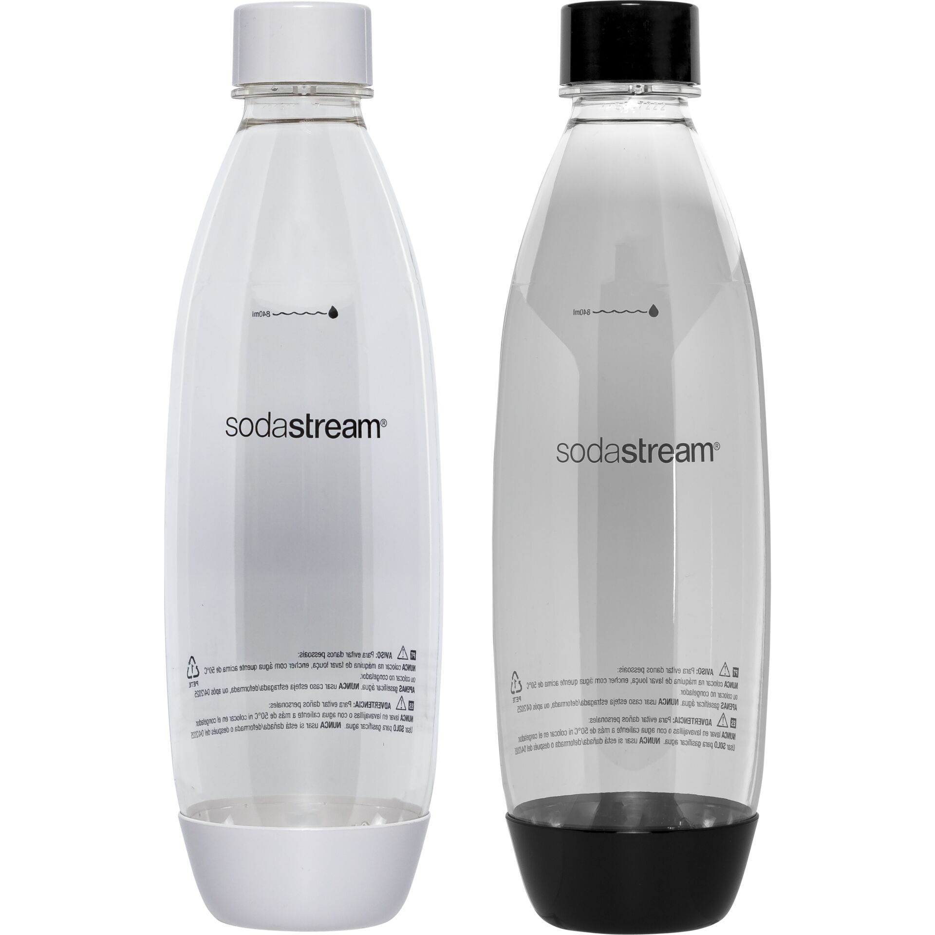 SodaStream Fuse conf. da 2 1l bottiglia PET nero/bianco