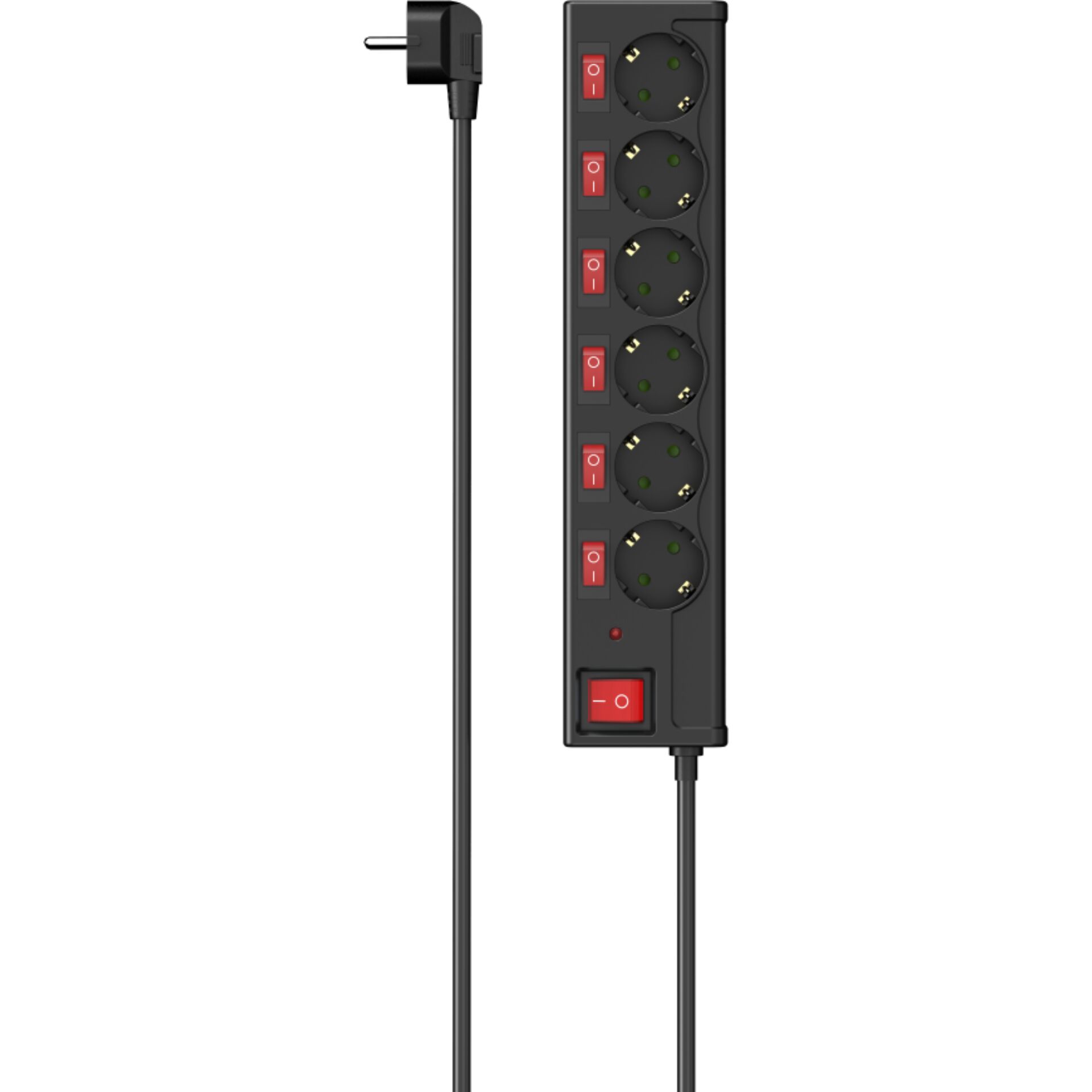 Hama Multiple Socket 6-fold blck individually switchable 223