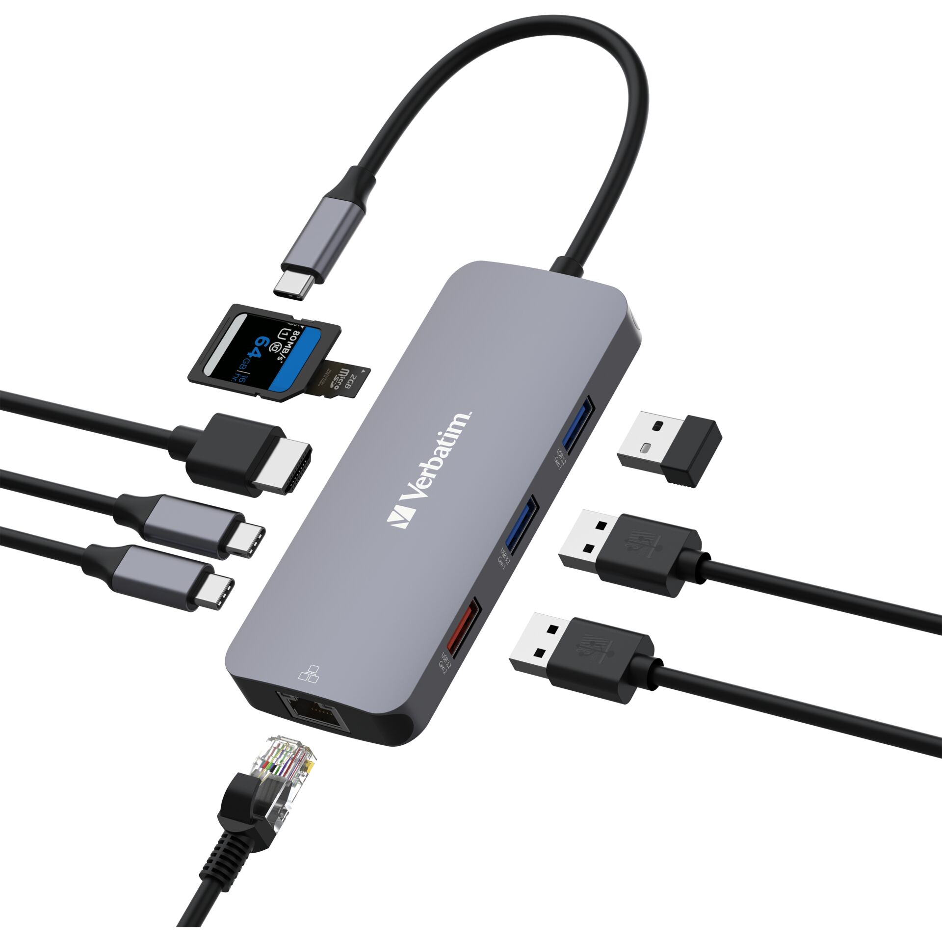 Verbatim USB-C Pro Multiport Hub 9 Port CMH-9