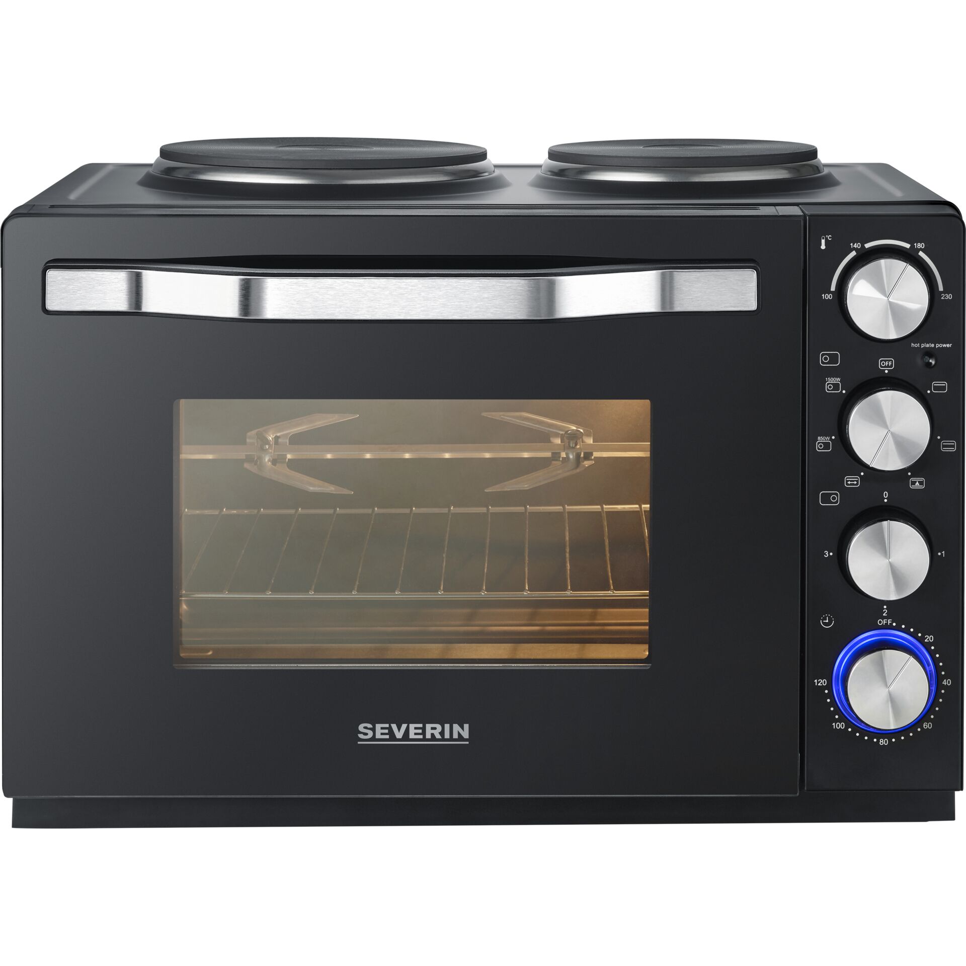 Severin TO 2074 Back-und Toastofen m.Kochplatten