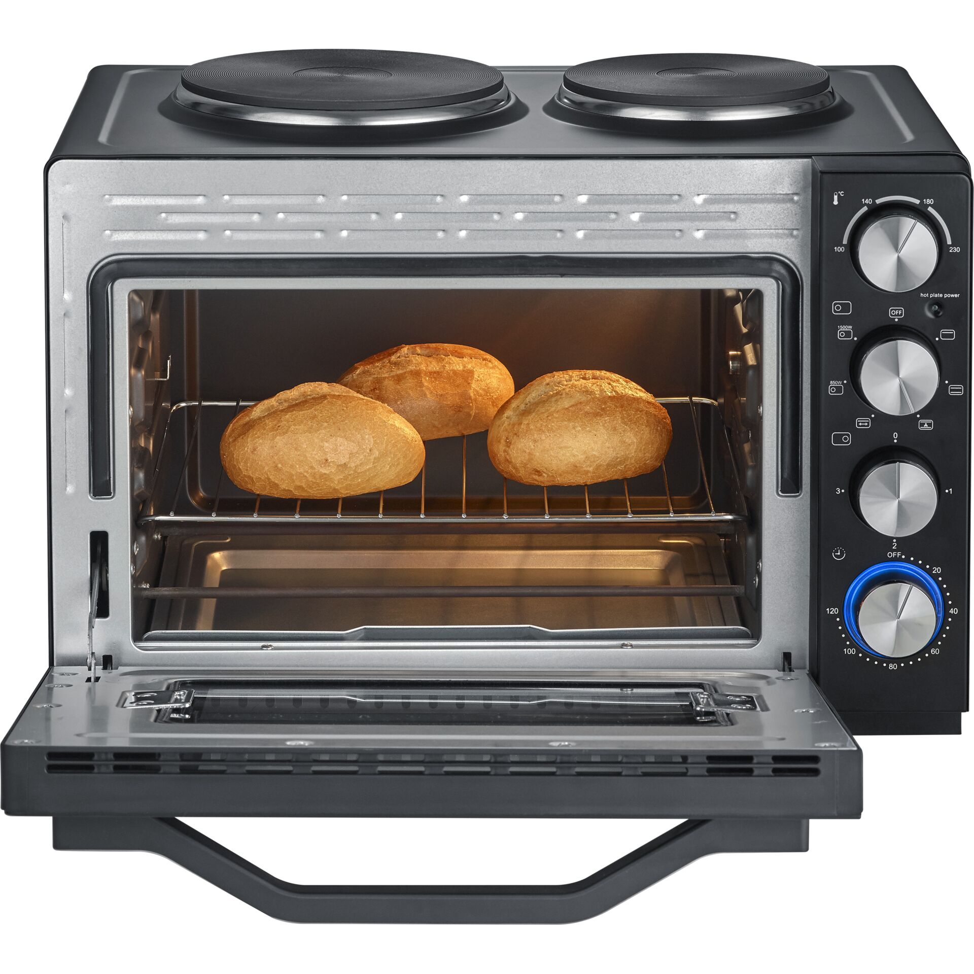 Severin TO 2074 Back-und Toastofen m.Kochplatten