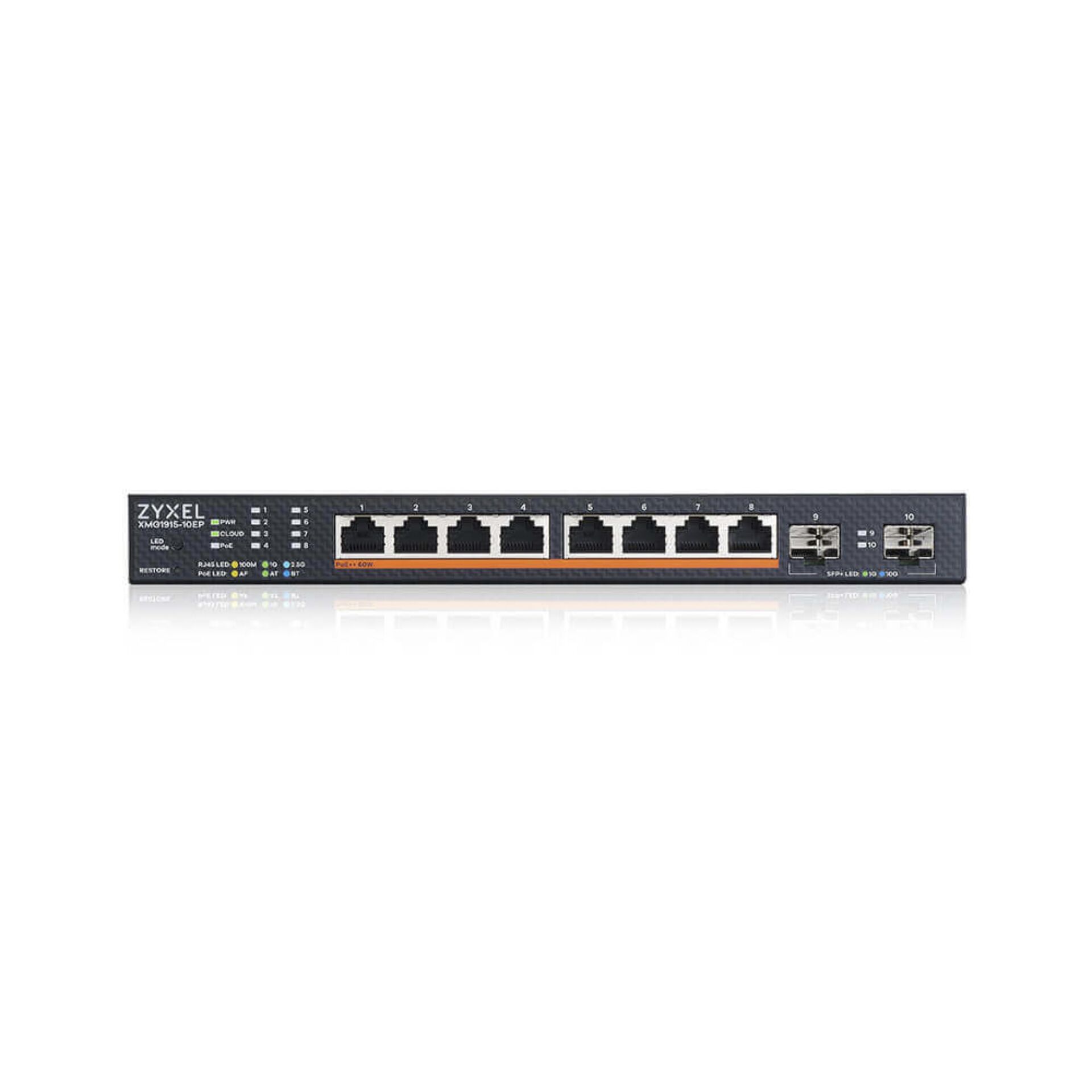 Zyxel XMG1915-10EP 8 Port 2.5GbE 2SFP+ 8x PoE++ SmartSwitch