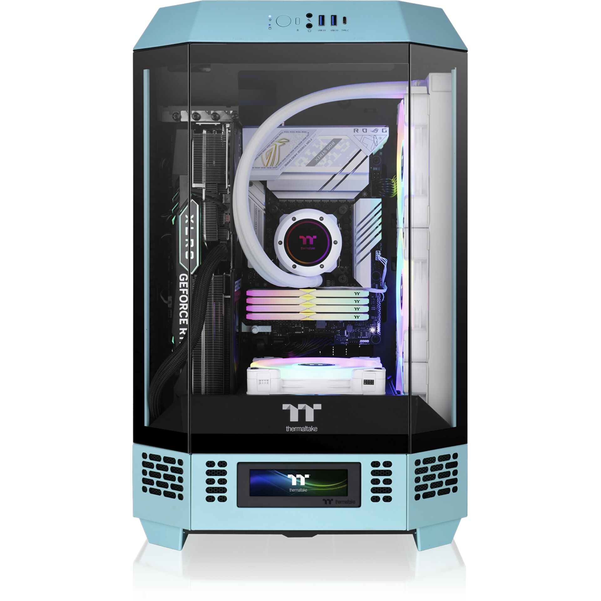 Thermaltake The Tower 300 turchese