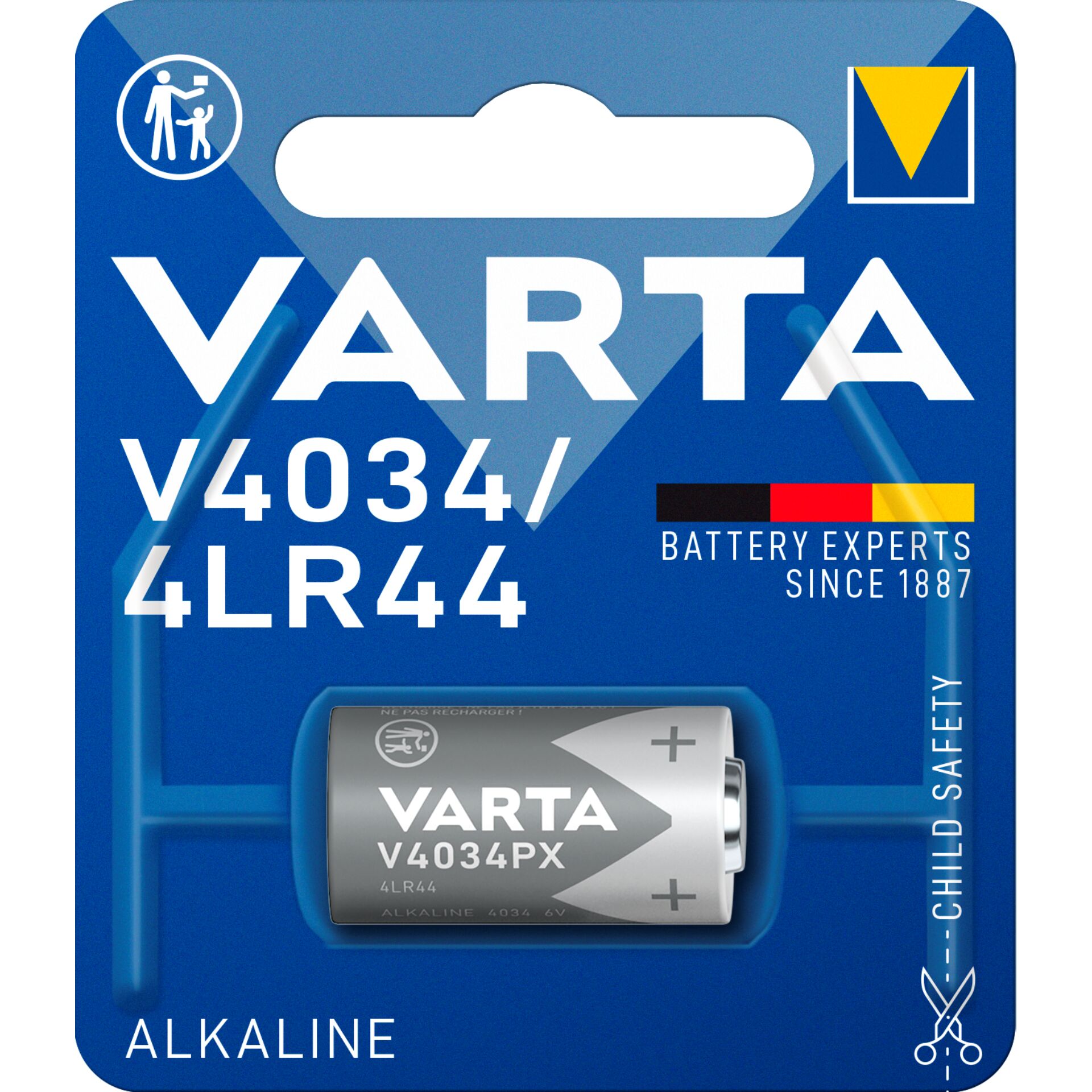 1 Varta electonic V4034PX 4LR44 6V Alkaline Special  0403410