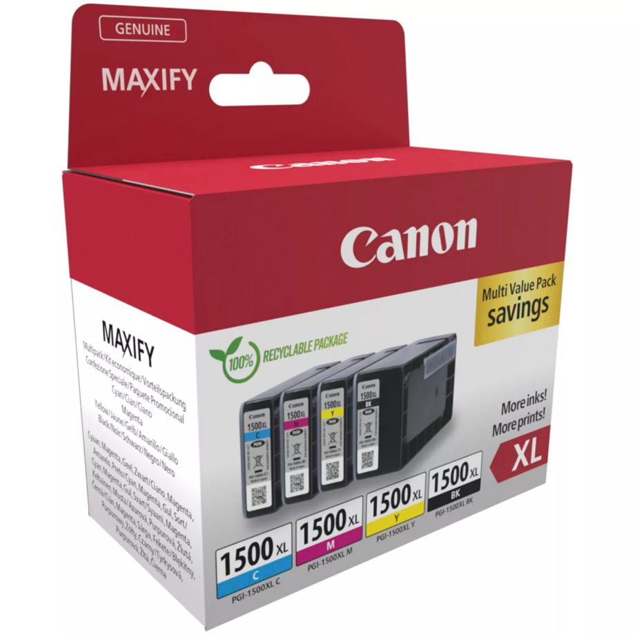 Canon PGI-1500 XL BK/C/M/Y confezione multipla