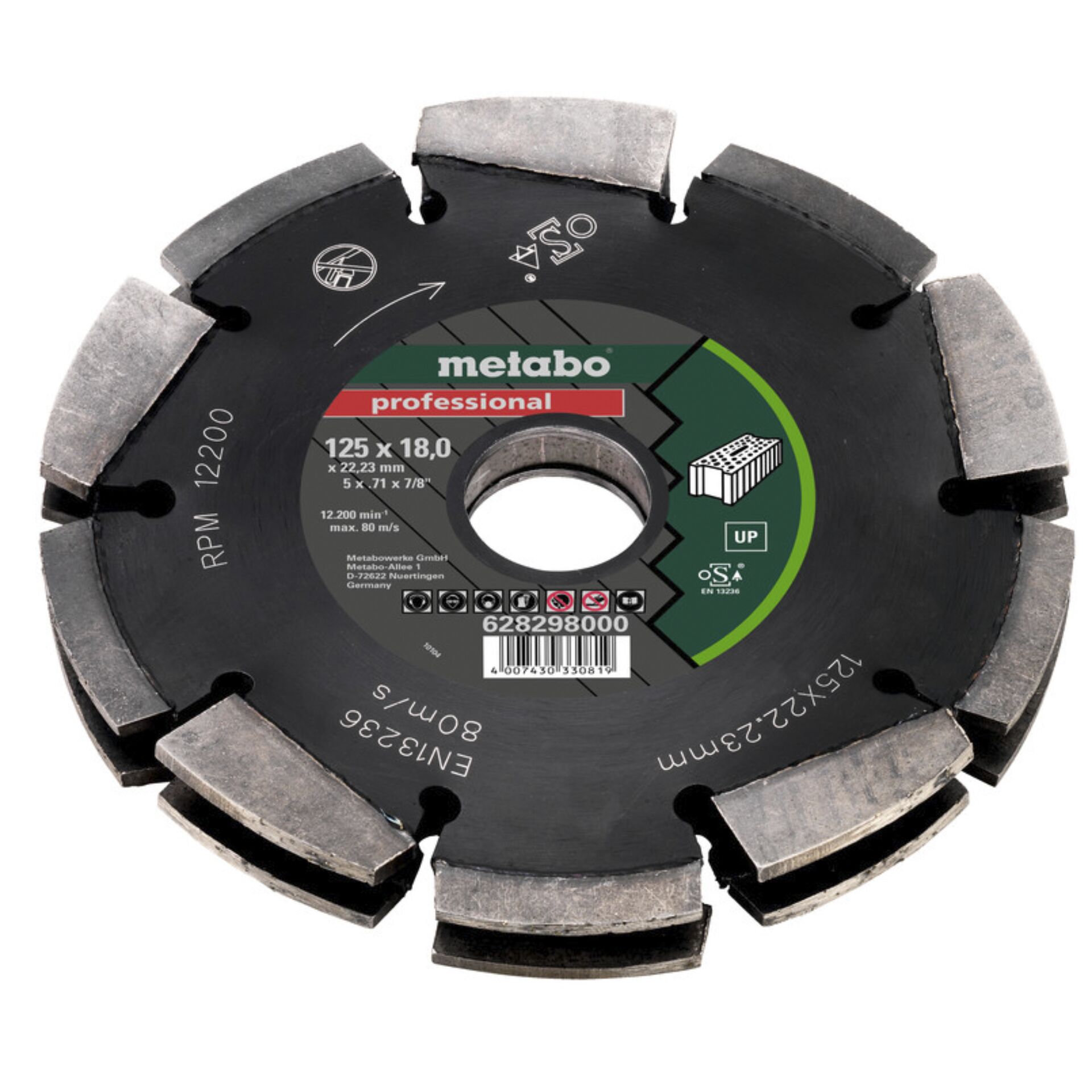 Metabo disco diamantato UP 125 x18x22,23 mm