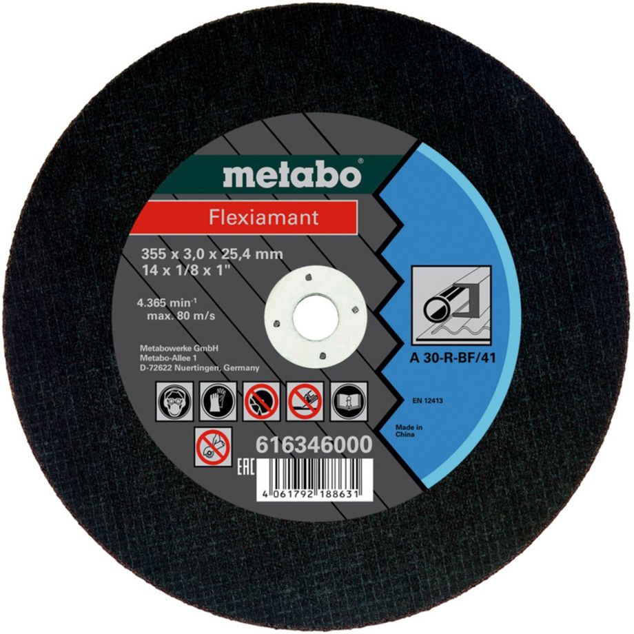 Metabo Flexiamant 355x 3,0 x 25, 4 mm acciaio