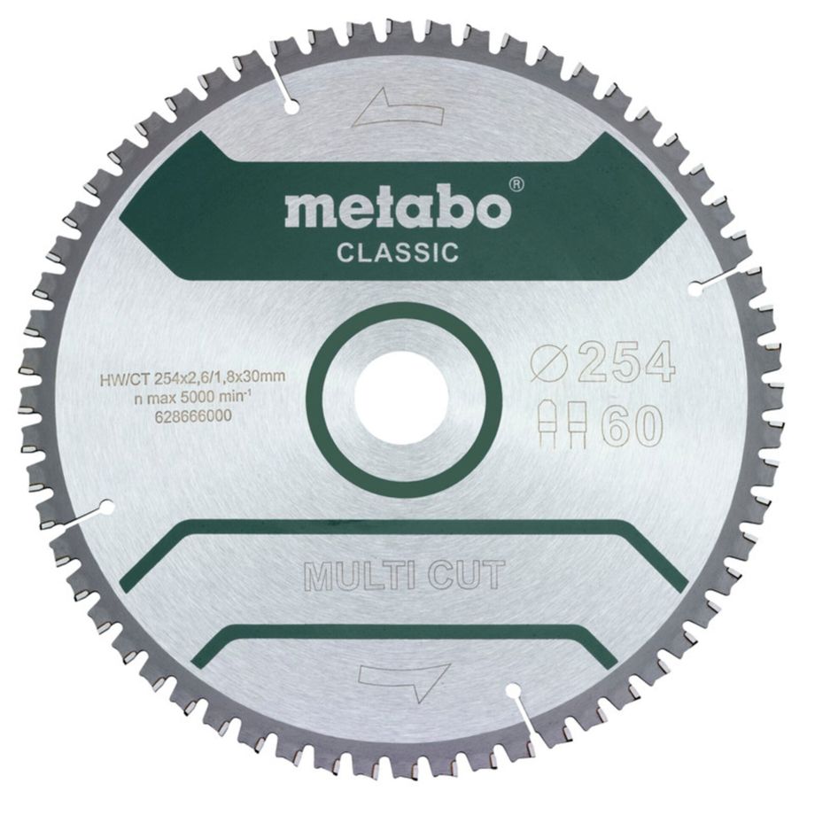Metabo MultiCutClassic 254x30 60 FZ/TZ 5neg