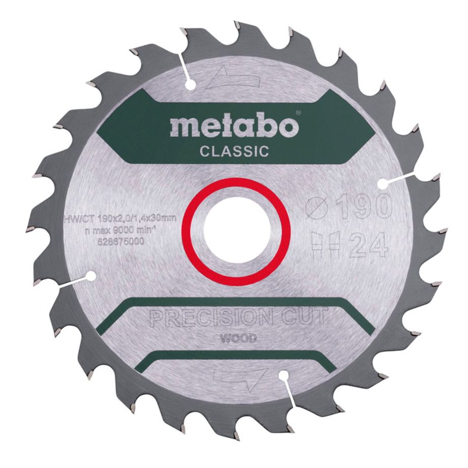 Metabo PrecisionCutClassic 190x 30 24 WZ 15