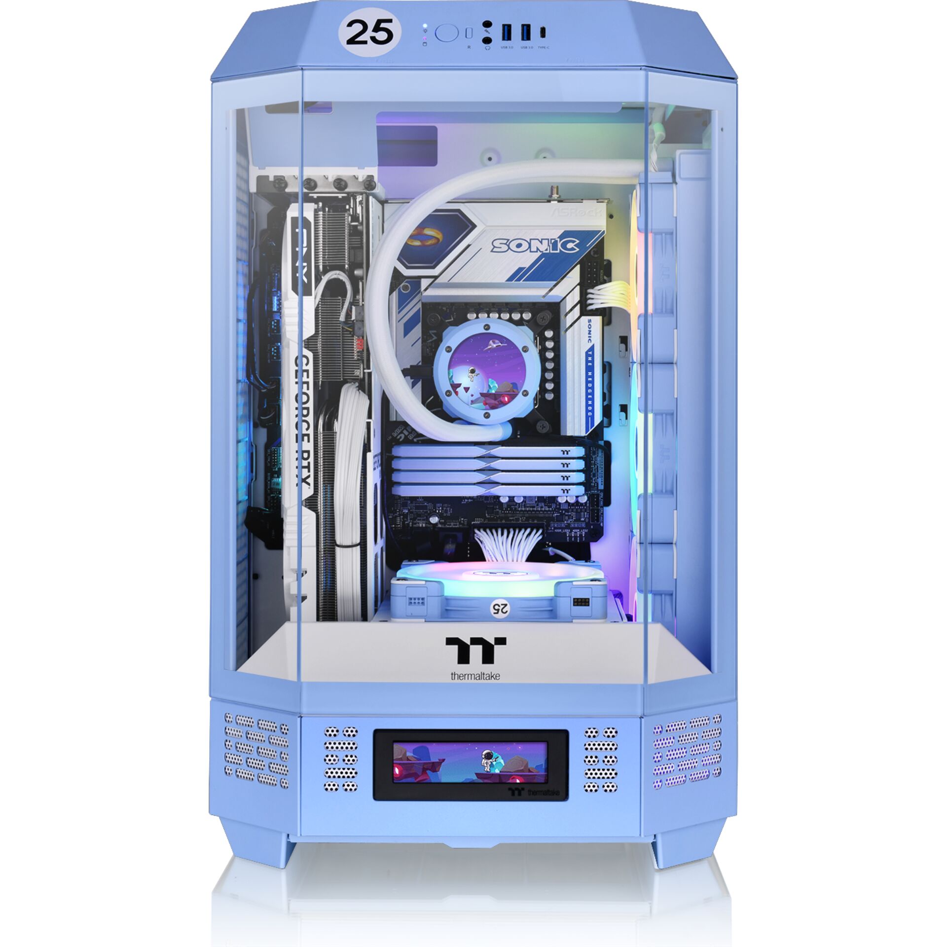 Thermaltake The Tower 300 Hydrangea Blue