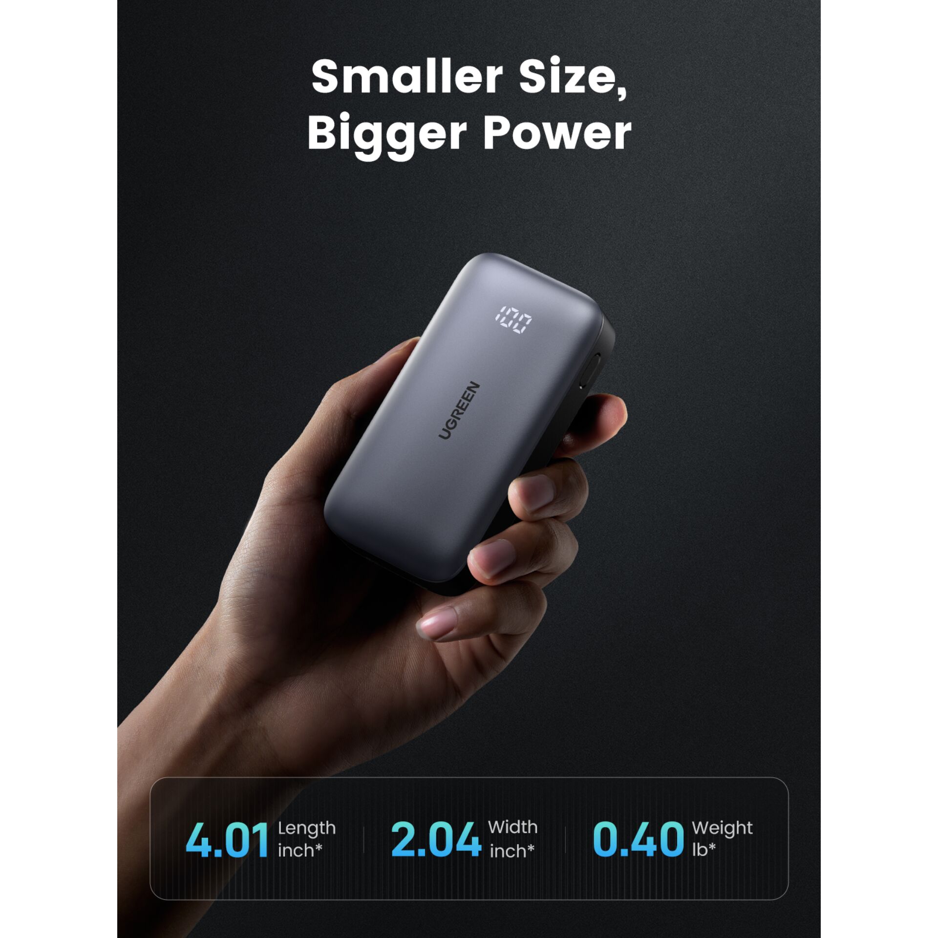 UGREEN 10000mAh Mini Powerbank Quick Charging 30W