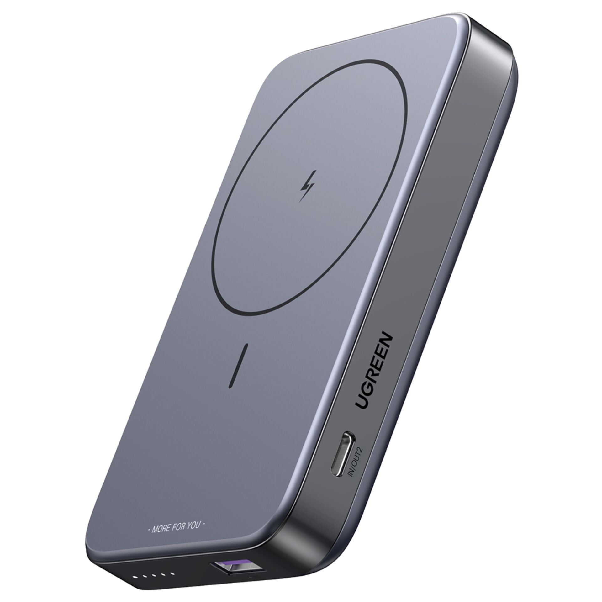 UGREEN 10000mAh Mini Powerbank Wireless 20W con MagSafe grig
