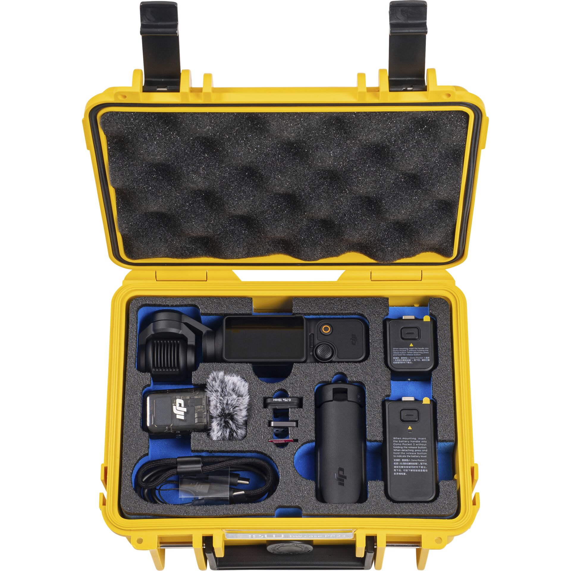 B&W gimbal.case PP.23 giallo per DJI Osmo Pocket 3