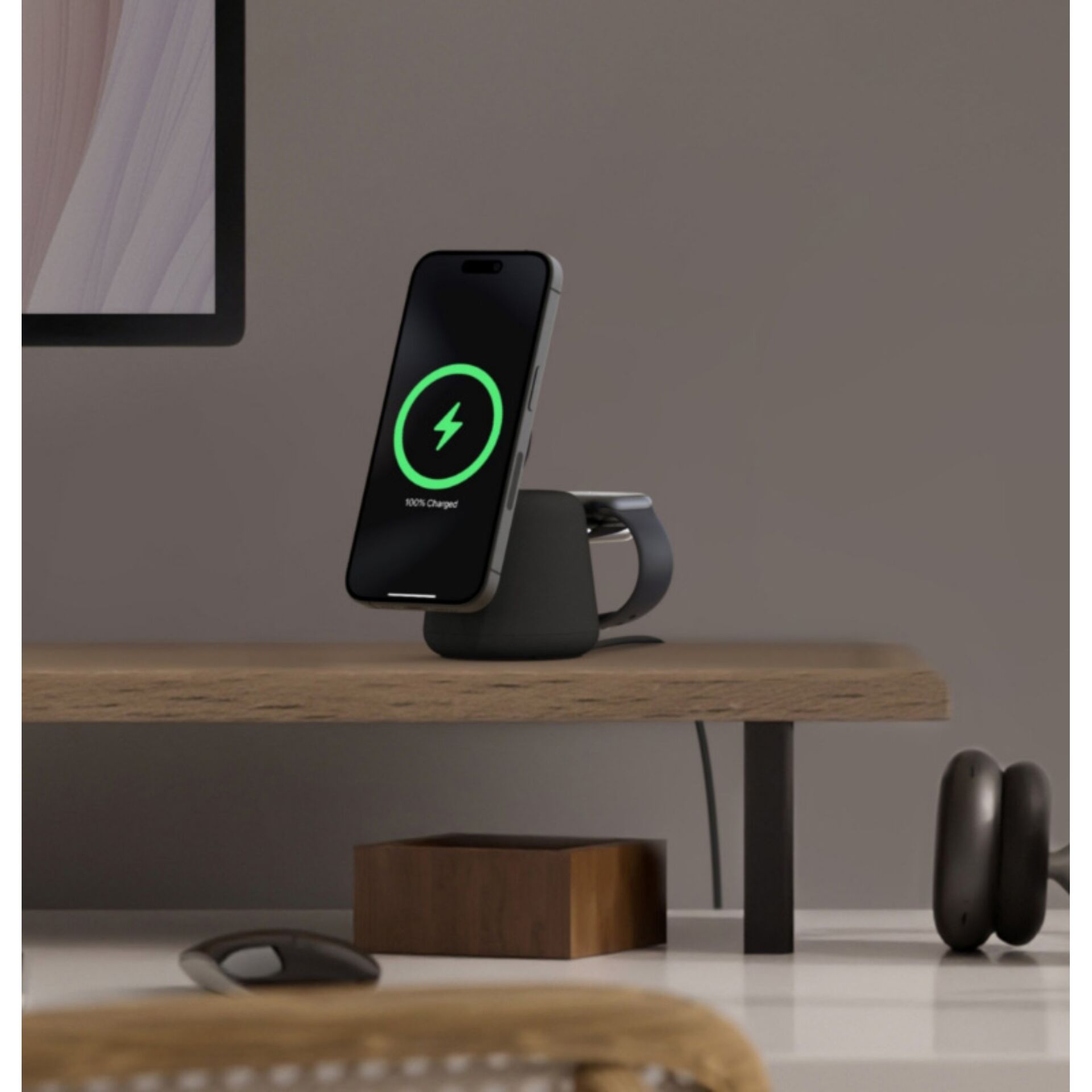 Belkin BOOST Charge Pro 2in1 15W Ladedock/MagSafe gr. WIZ020