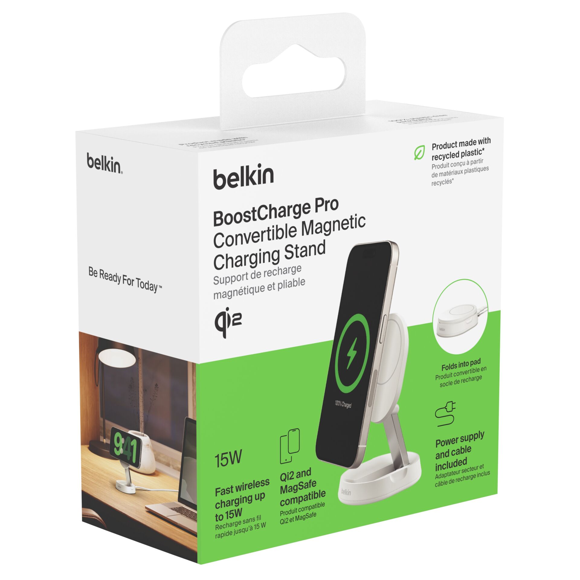 Belkin BOOST Charge Pro Qi2 15W magnet.Ladestation ws.WIA008
