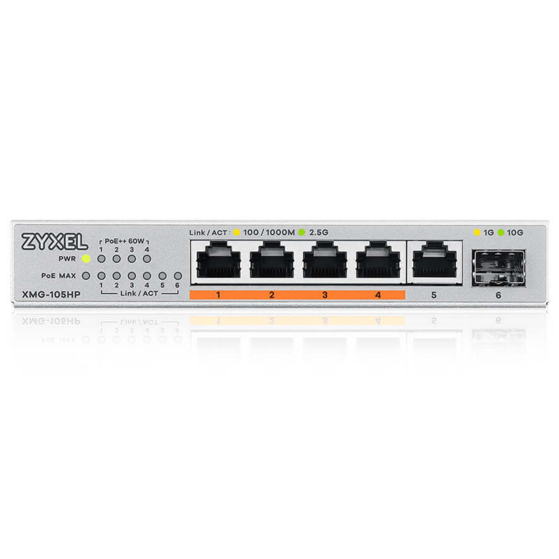 Zyxel XMG-105 5 Port 10/2.5G PoE++ Switch