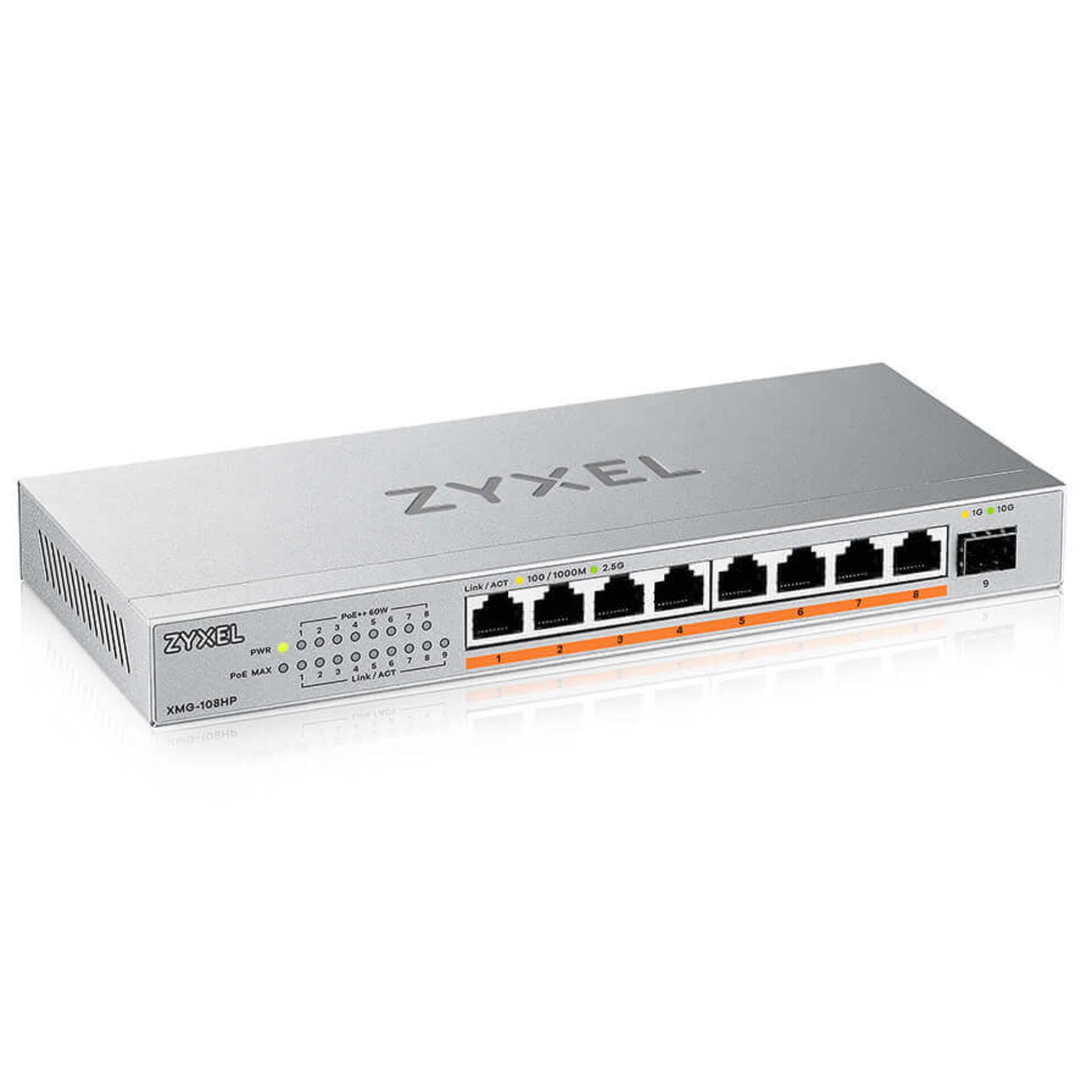 Zyxel XMG-108 8 Port 10/2.5G PoE++ Switch