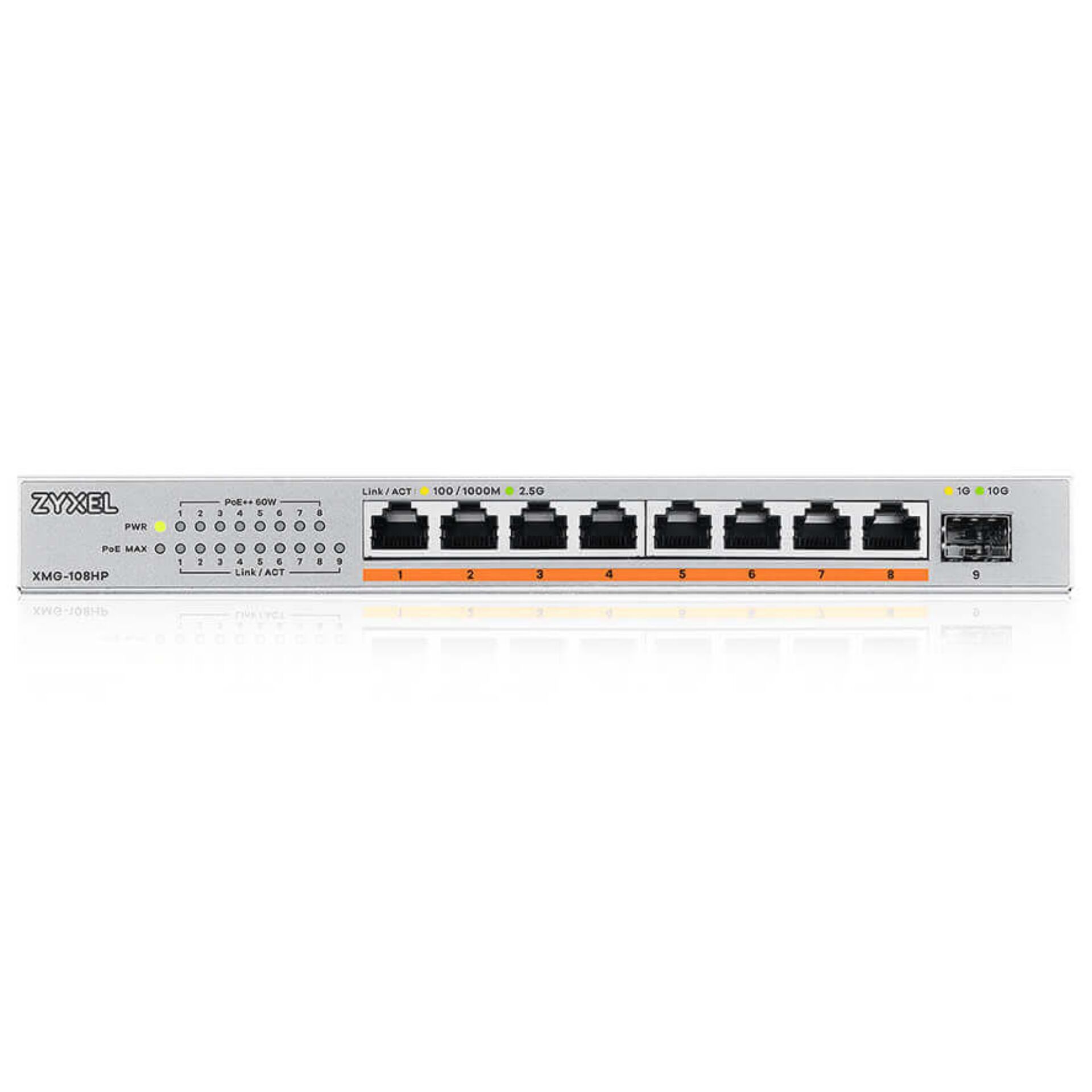 Zyxel XMG-108 8 Port 10/2.5G PoE++ Switch