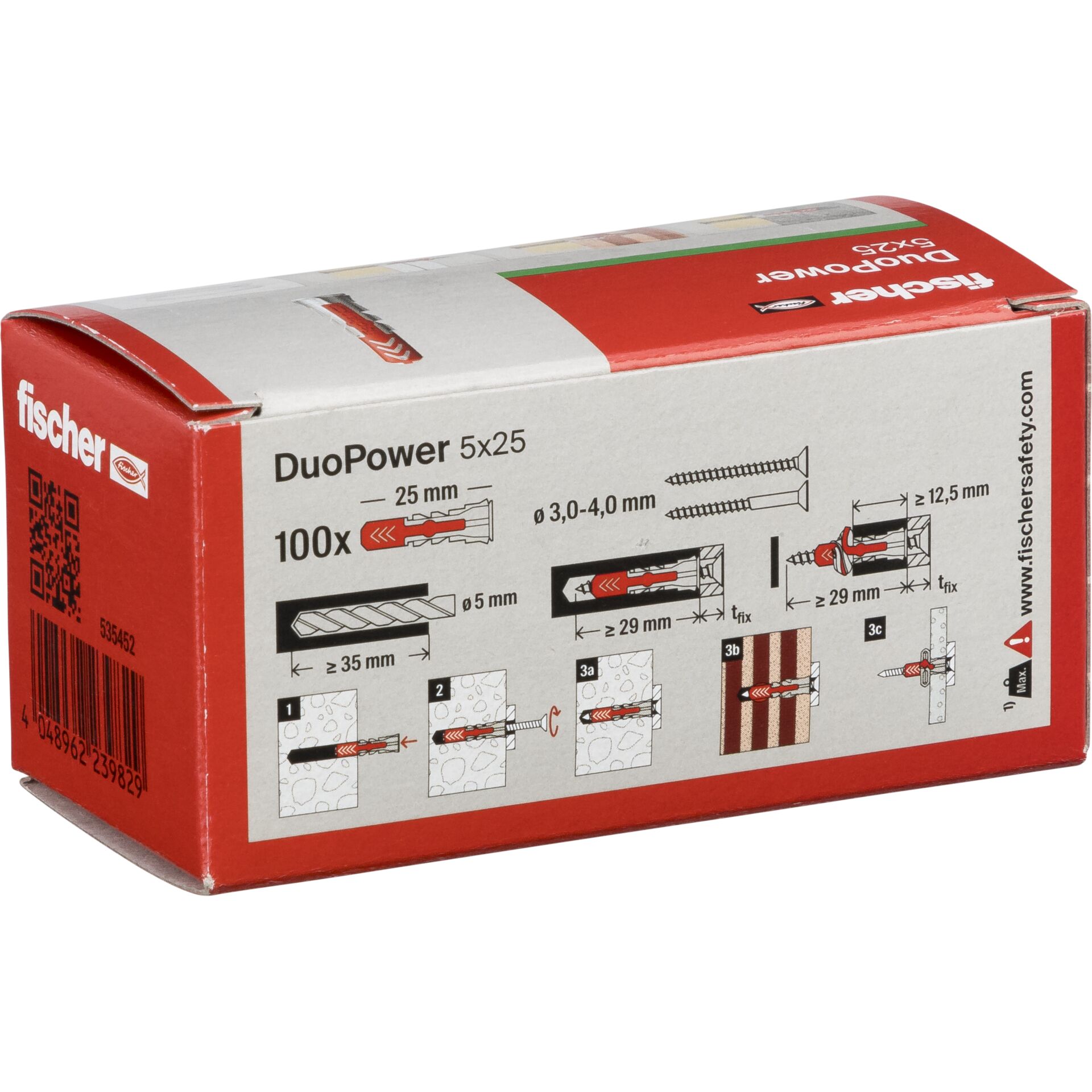 Fischer DuoPower 5x25 100 pz.