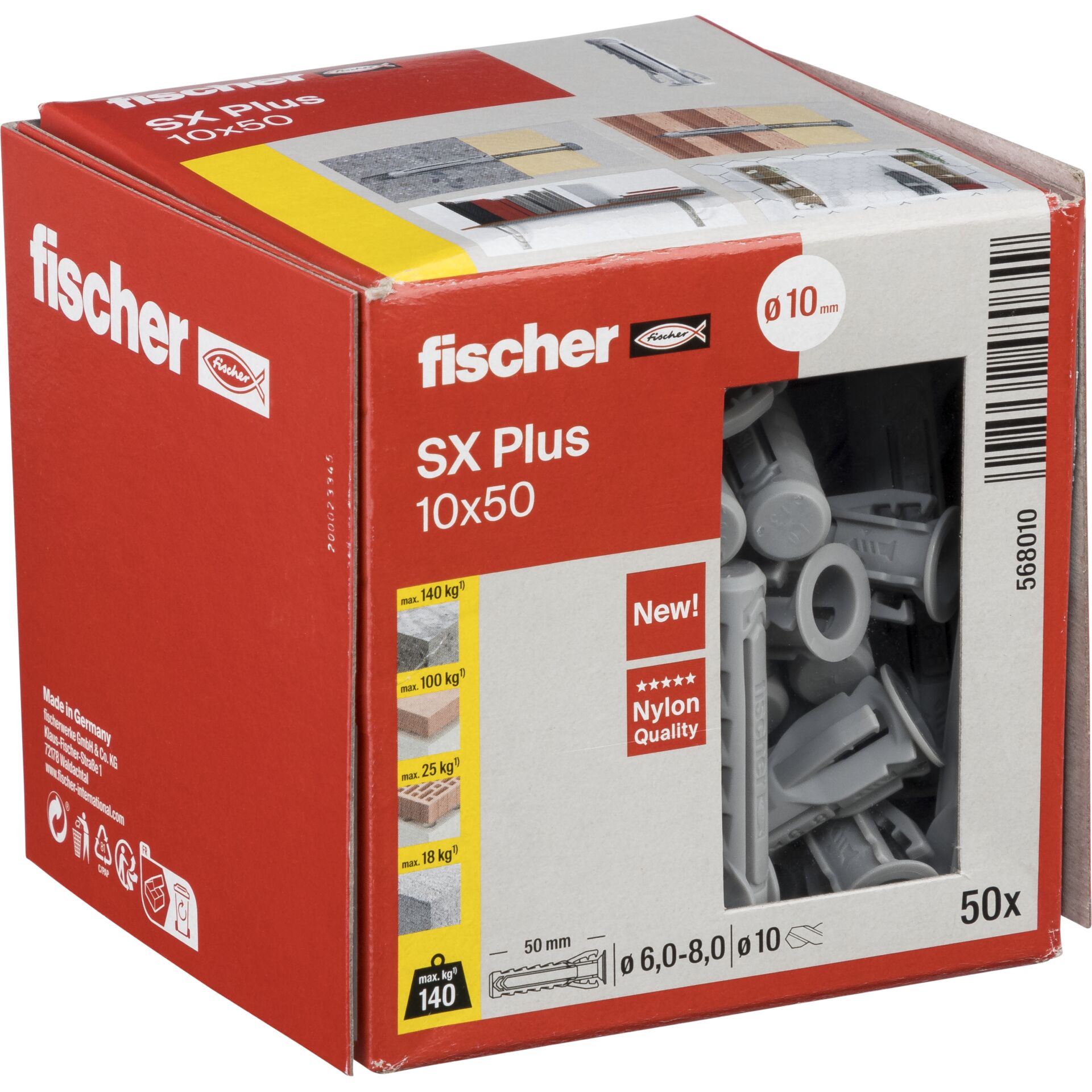 Fischer Dübel SX Plus 10x50 50 St.