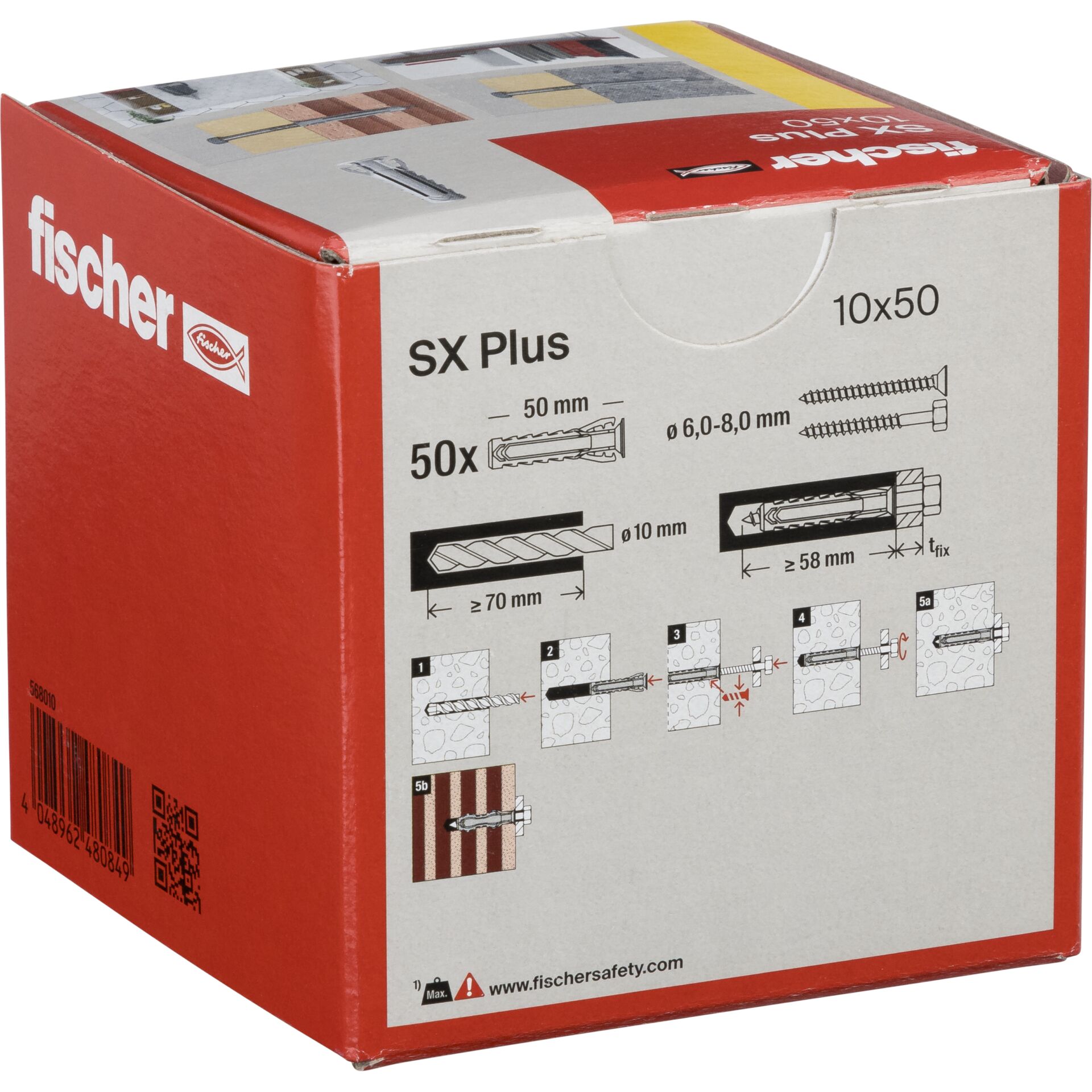 Fischer Dübel SX Plus 10x50 50 St.