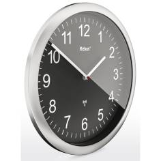 Mebus 19812 Funkwanduhr schwarz/silber 2