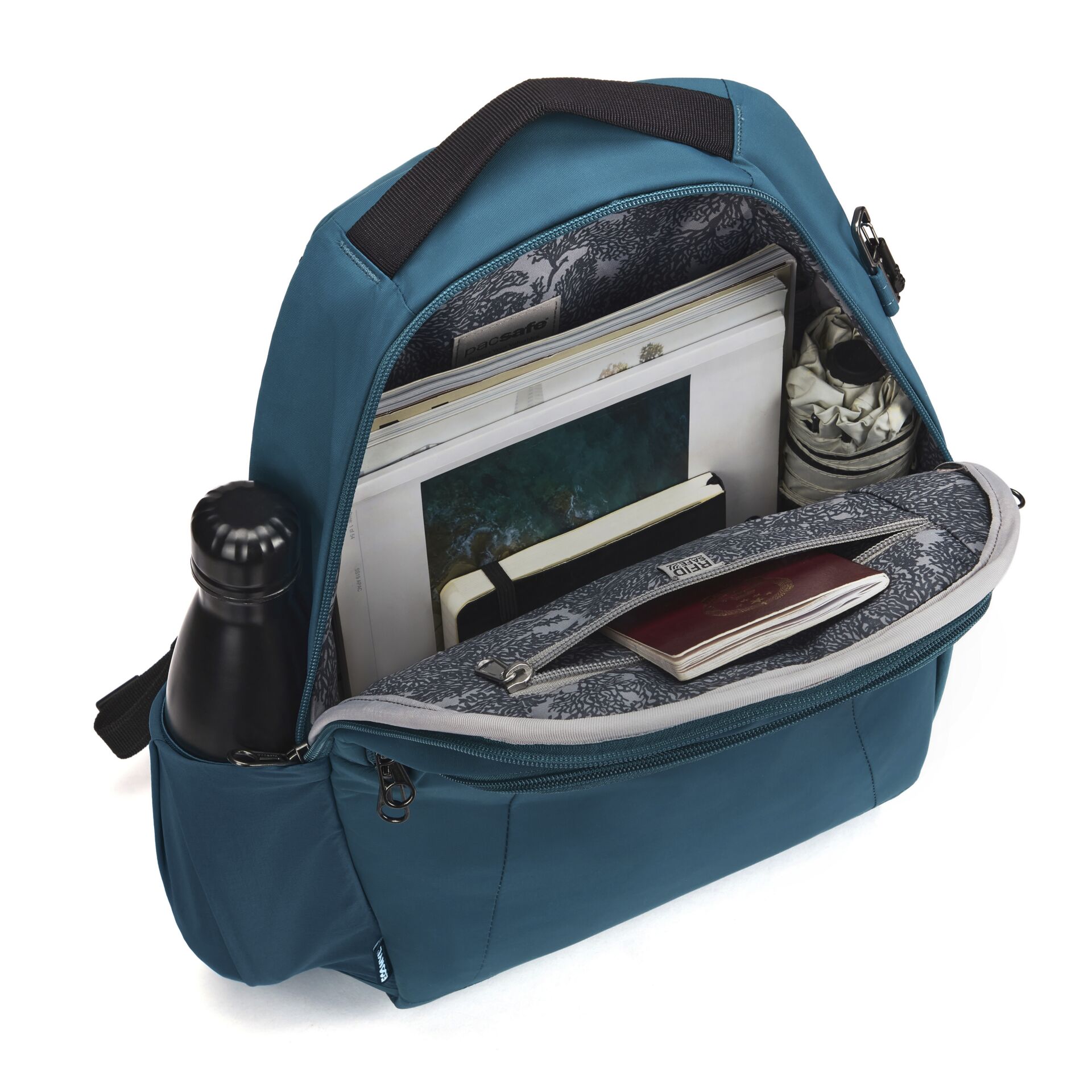 Pacsafe LS350 Rucksack ECONYL® türkis