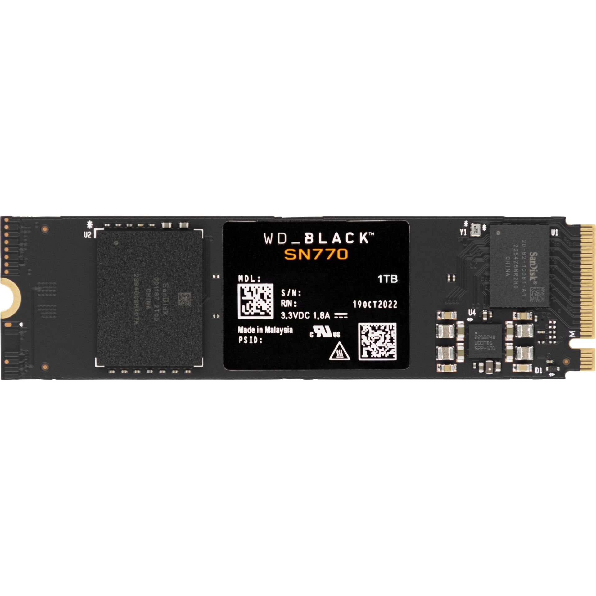 Western Digital Black SSD 1TB SN770 NvMe           WDS100T3X
