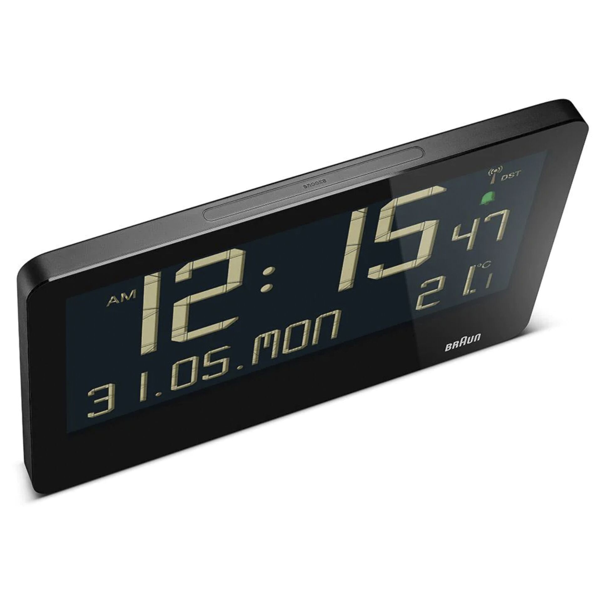 Braun BC 14 black Radio Wall Clock digital