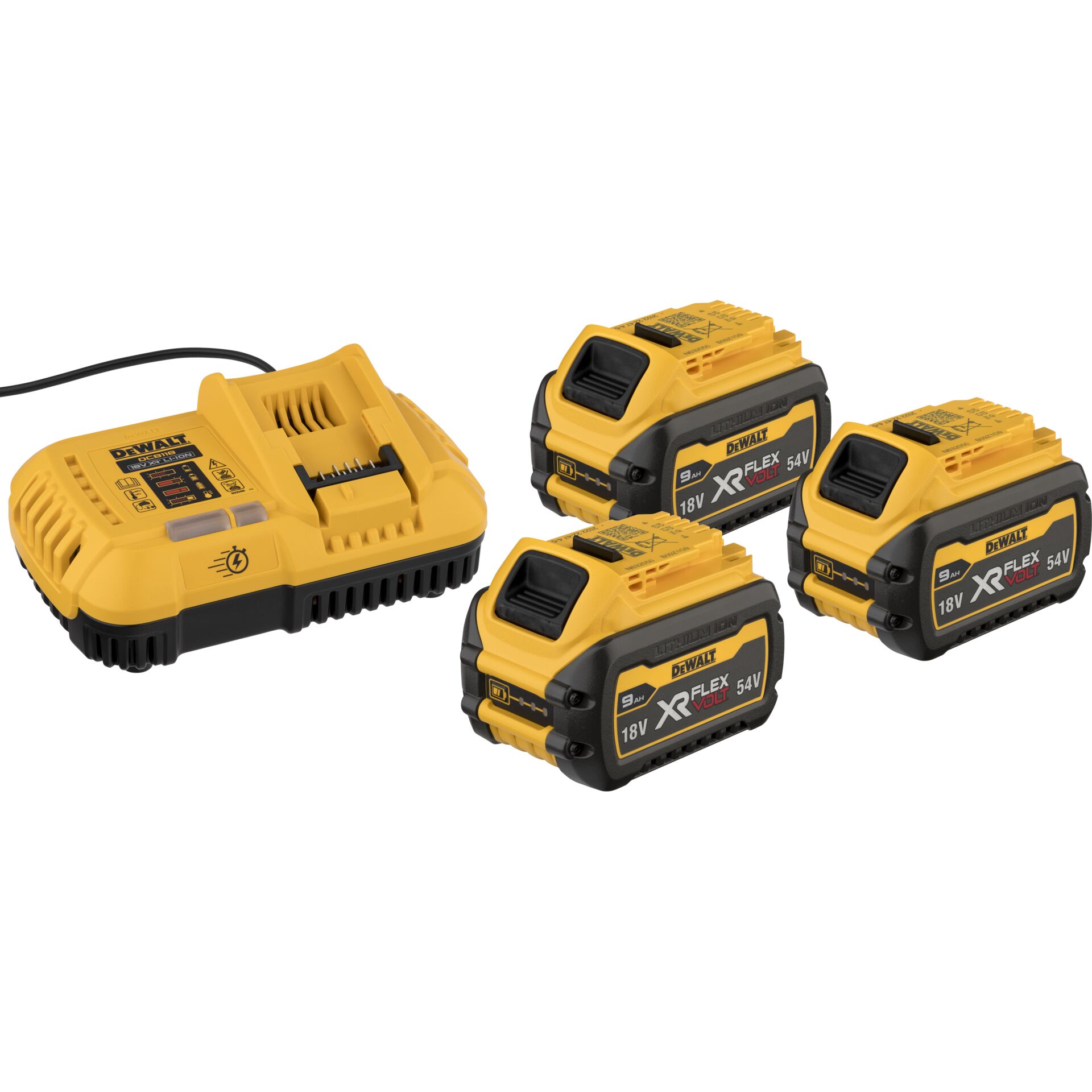 DeWalt DCB118X3-QW 3x 54V batt.-Starter-Set