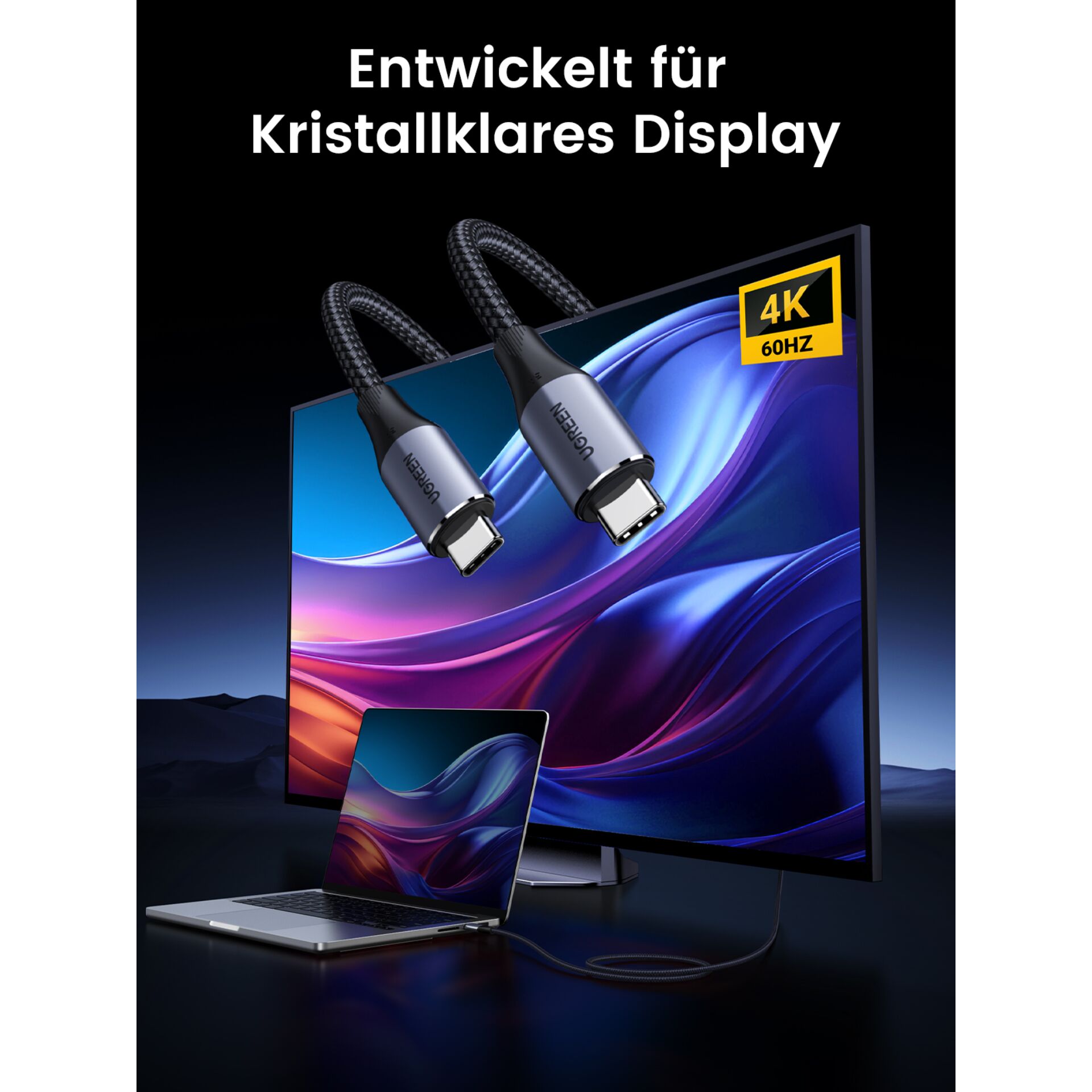 UGREEN USB-C to USB-C Cable 140W Gen2 Black 1m