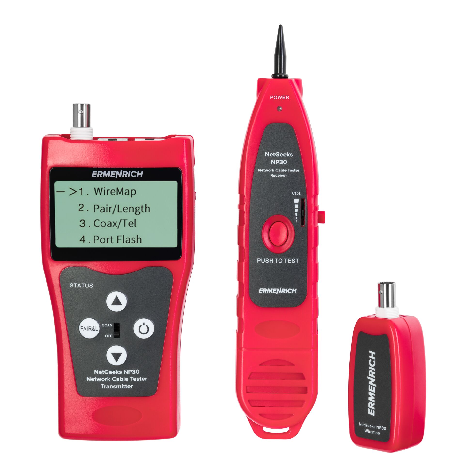 Ermenrich NetGeeks NP30 Netzwerkkabel-Tester